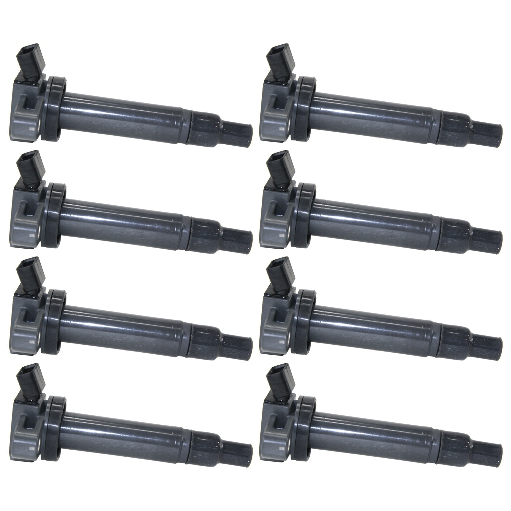 AM LAND CRUISER 98-07 SC430-02-10 IGNITION COIL Set of 8-12 Volts 4 Blade Terminals w Spark Plug Boot SKU SET JT504604-8 OEM 5051-8221-48991-50109-82213-23