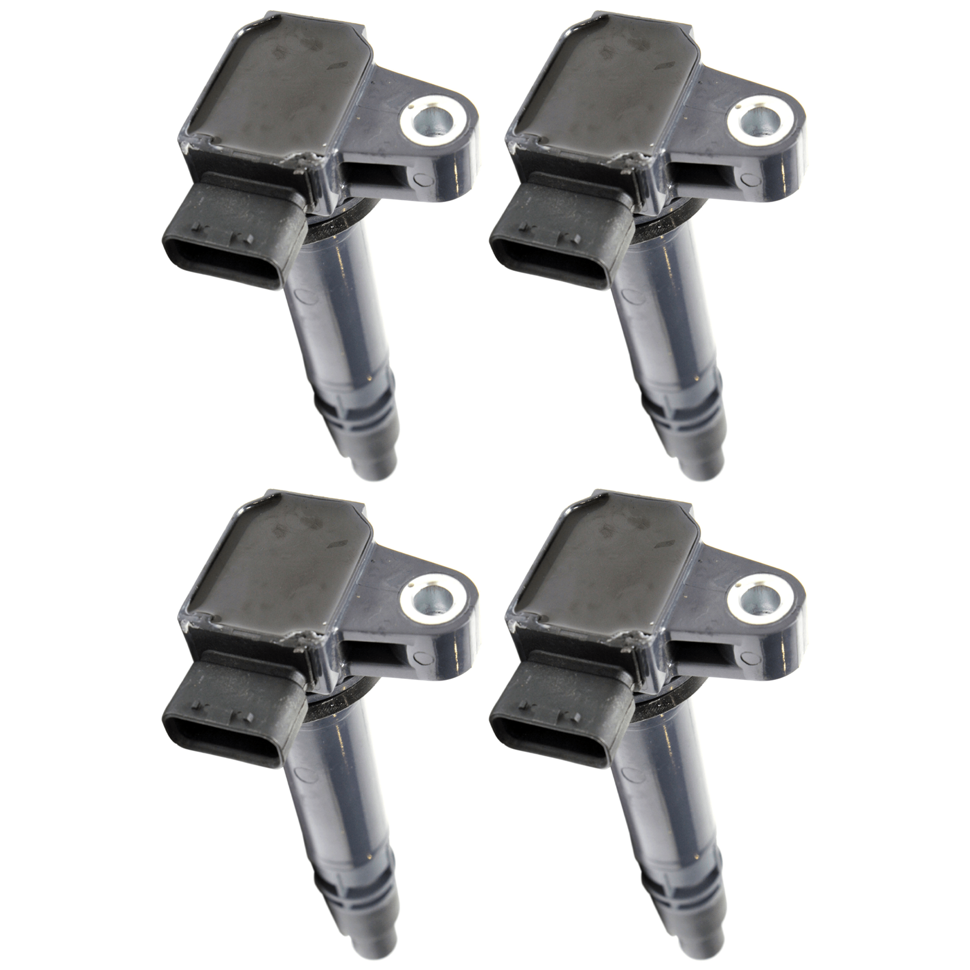 AM TACOMA 00-04 IGNITION COIL Set of 4-12 Volts Blade Type 4 Prong Male Terminal Coil Pack Style SKU SET JT504613-4 OEM 48912-50237-230206-250237-3681