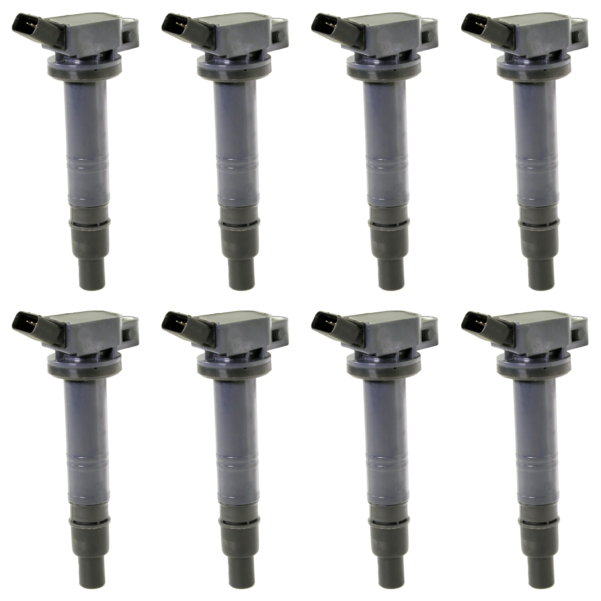 AM 4RUNNER 03-10 TACOMA 05-24 IGNITION COIL In Cap Coil Design 12 Volts 4 Male Blade Terminals Set of 8 SKU SET JT504616-8