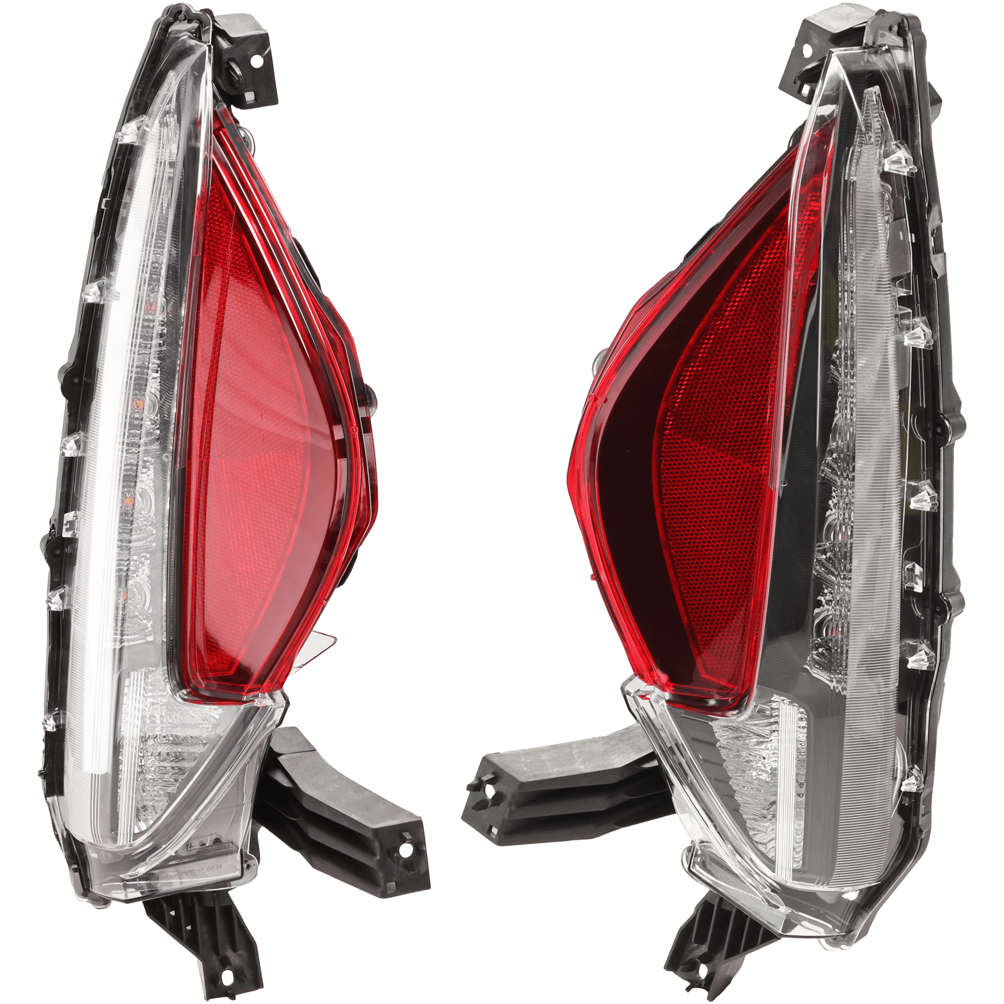 AM PRIUS PRIME 17-22 REAR SIGNAL LAMP RH AND LH Assembly LED CAPA SKU SET JT73570001AQ Partslink TO2882108C TO2883108C OEM 8153147010-8154147010