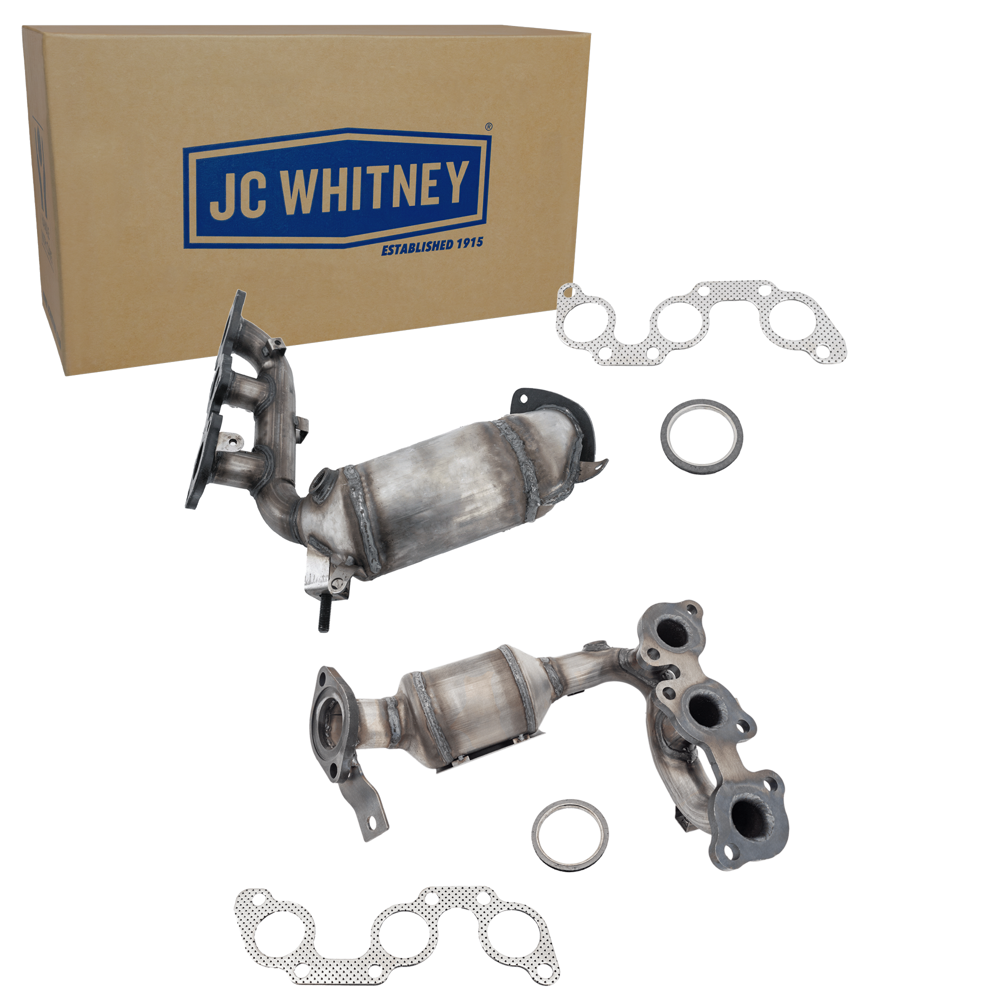 AM HIGHLANDER 04-07 CATALYTIC CONVERTER Set of 2 Firewall and Radiator Side SKU SET JT960319