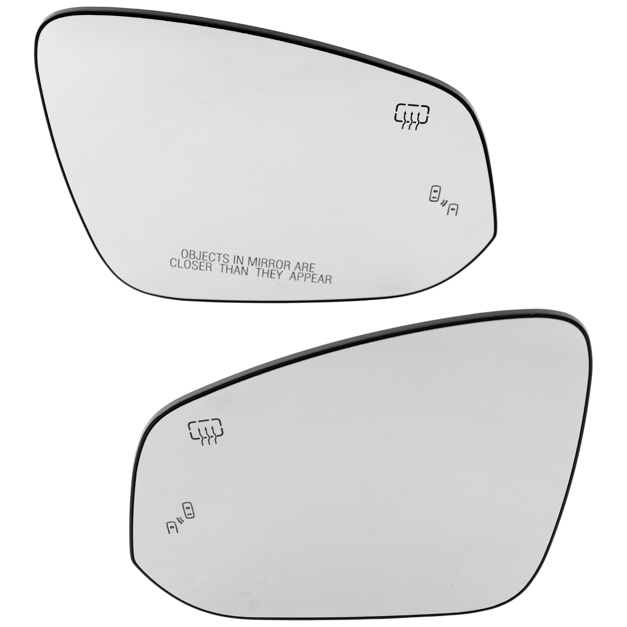 AM SIENNA 21-24 MIRROR GLASS RH AND LH Heated w BSD. w o Auto Dimming LE Woodland Edition XLE XSE Models To 5-24 SKU SET JTY02GR Partslink TO1324189 TO1325189 OEM 8790208020-8790708020