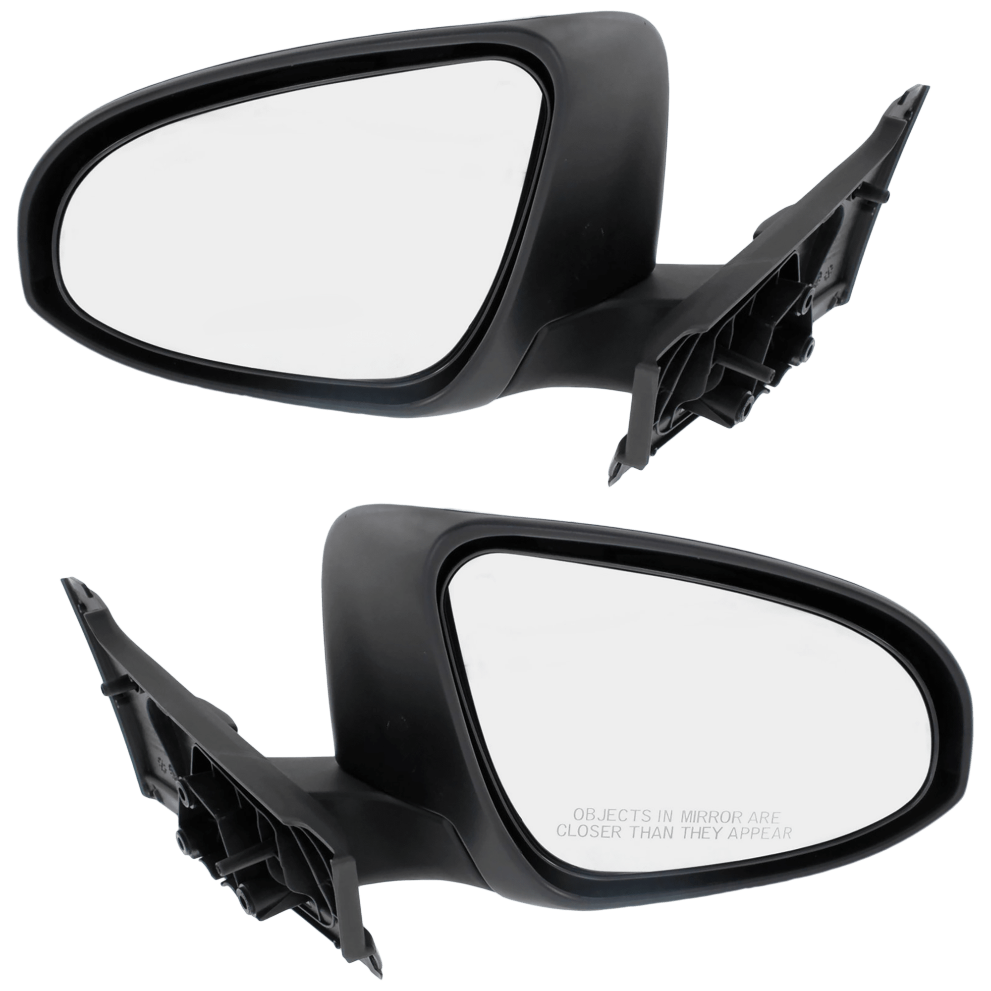 AM YARIS 15-19 MIRROR RH AND LH Manual Adjust Manual Folding Non Heated Paintable Hatchback France Built Vehicle SKU SET JTY05R Partslink TO1320321 TO1321321 OEM 879100D560 PFM 879400D560 PFM