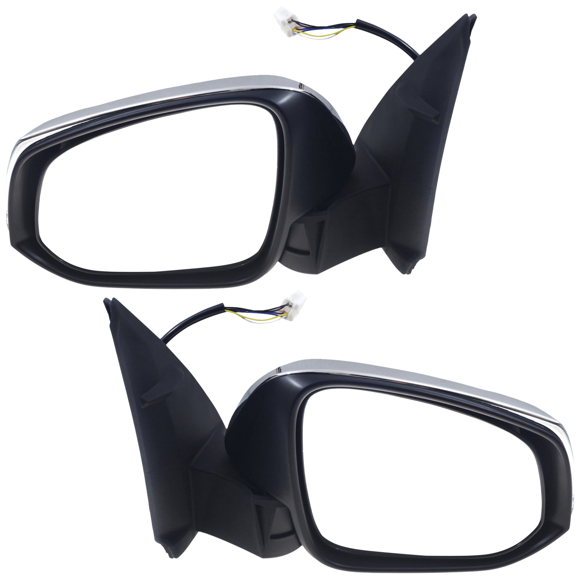 AM TACOMA 16-23 MIRROR RH AND LH Power Manual Folding Heated Chrome w Signal Light No BSD SKU SET JTY09CR S Partslink TO1320353 TO1321353 OEM 8791004230 PFM 8794004240 PFM