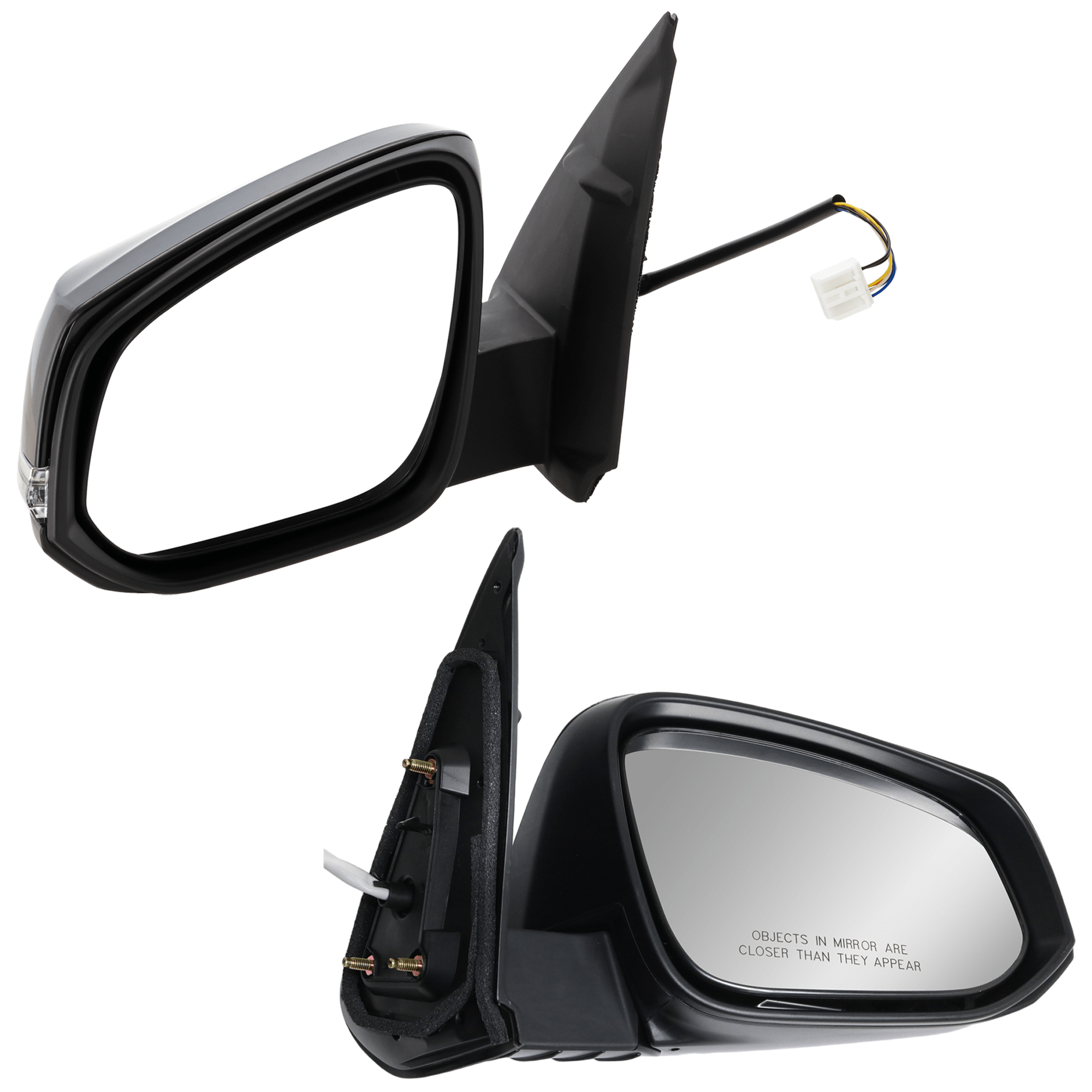 AM TACOMA 16-23 MIRROR RH AND LH Power Manual Folding Heated Paintable w Signal Light No BSD SKU SET JTY09ER S Partslink TO1320349 TO1321349 OEM 8791004230 PFM 8794004240 PFM