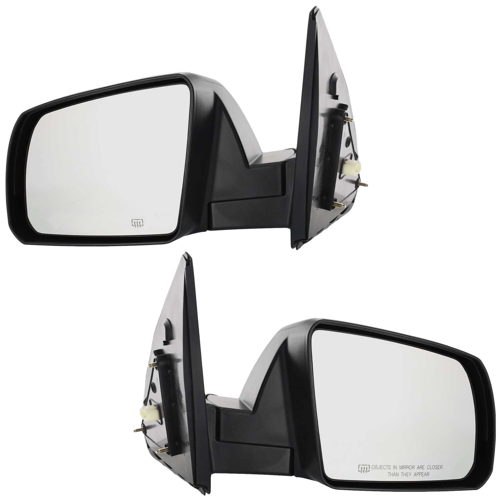 AM TUNDRA 07-13 MIRROR RH AND LH Non Towing Power Manual Folding Heated Textured No Memory Puddle Light and Signal Light w Cold Climate Spec Base SR5 Models SKU SET JTY105ER Partslink TO1320252 TO1321252 OEM 879100C181-879400C181