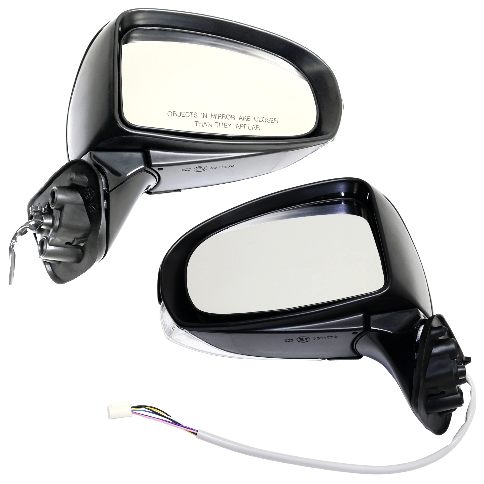 AM PRIUS 15-15 MIRROR RH AND LH Power Manual Folding Heated Paintable w Signal Light Persona Series Model SKU SET JTY108ER S Partslink TO1320344 TO1321344 OEM 8791047500-8794047500