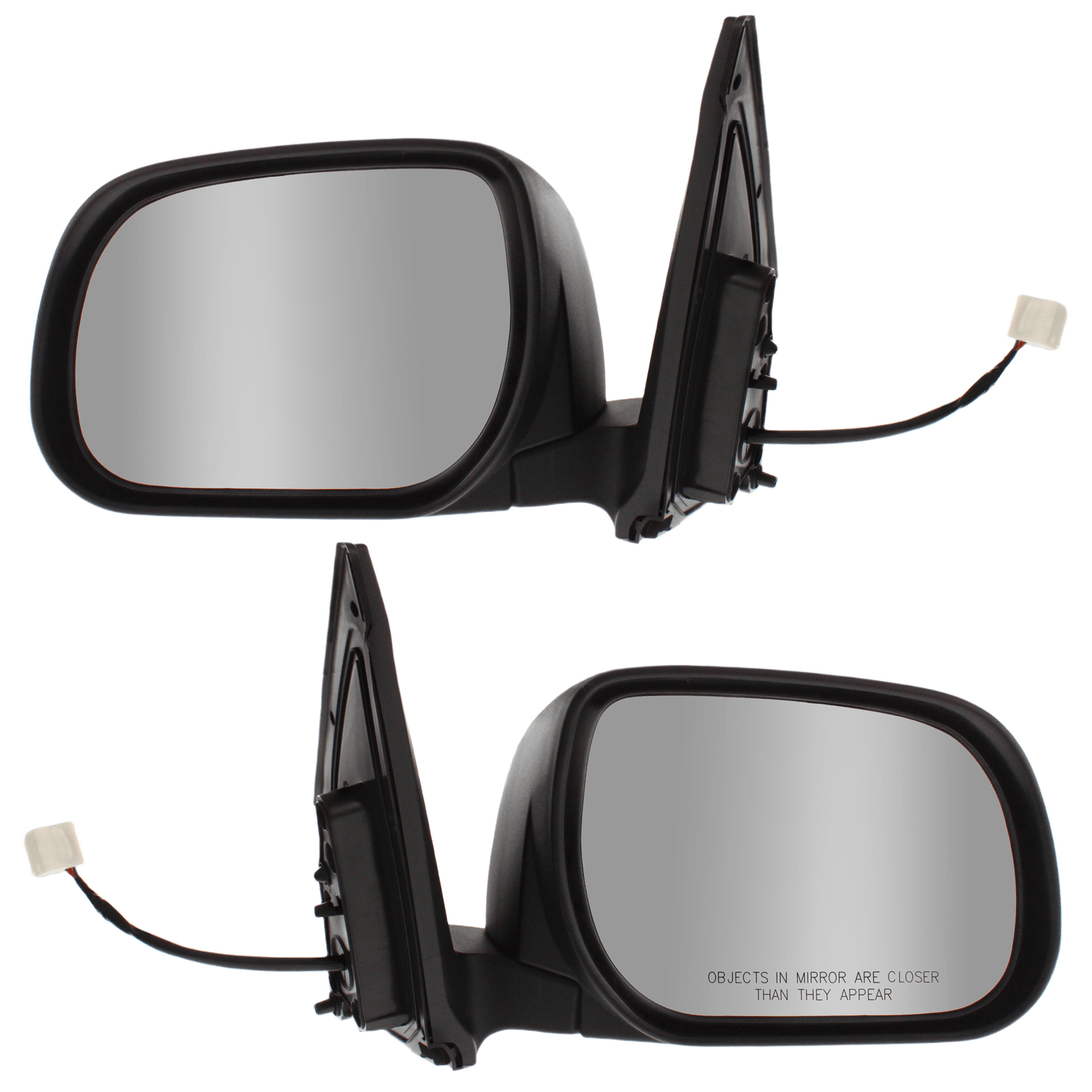 AM RAV4-09-12 MIRROR RH AND LH Power Manual Folding Non Heated Paintable No Signal Light Exc. Limited Model Japan Built Vehicle SKU SET JTY112ER Partslink TO1320264 TO1321264 OEM 8791042B40-8794042B10