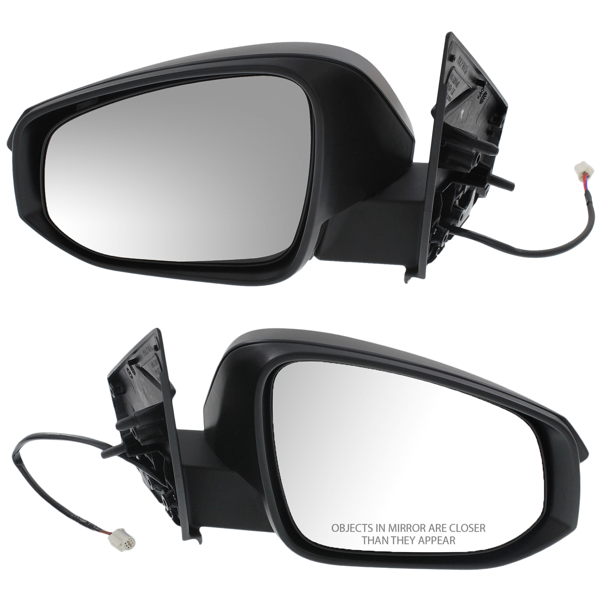 AM RAV4-13-15 MIRROR RH AND LH Power Manual Folding Non Heated Textured No BSD and Signal Light Exc. EV Model Japan North America Built Vehicle To 11-14 SKU SET JTY126ER Partslink TO1320309 TO1321309 OEM 879100R070-8791042B70-879400R0