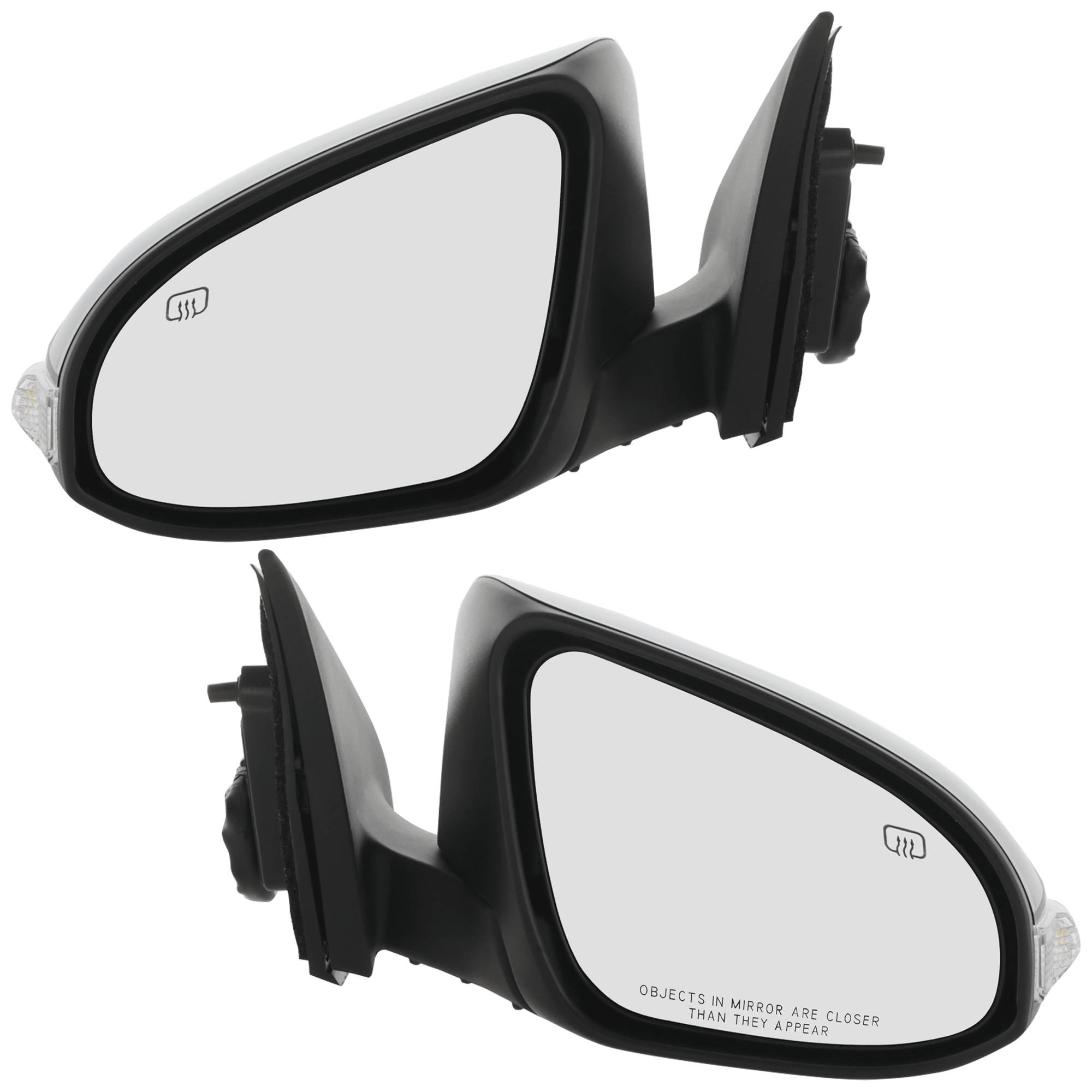 AM AVALON 13-18 MIRROR RH AND LH Power Manual Folding Heated Paintable w In housing Signal Light and Memory No Auto dimming and BSD SKU SET JTY153ER S Partslink TO1320292 TO1321292 OEM 8790107011 PFM 8790607041 PFM