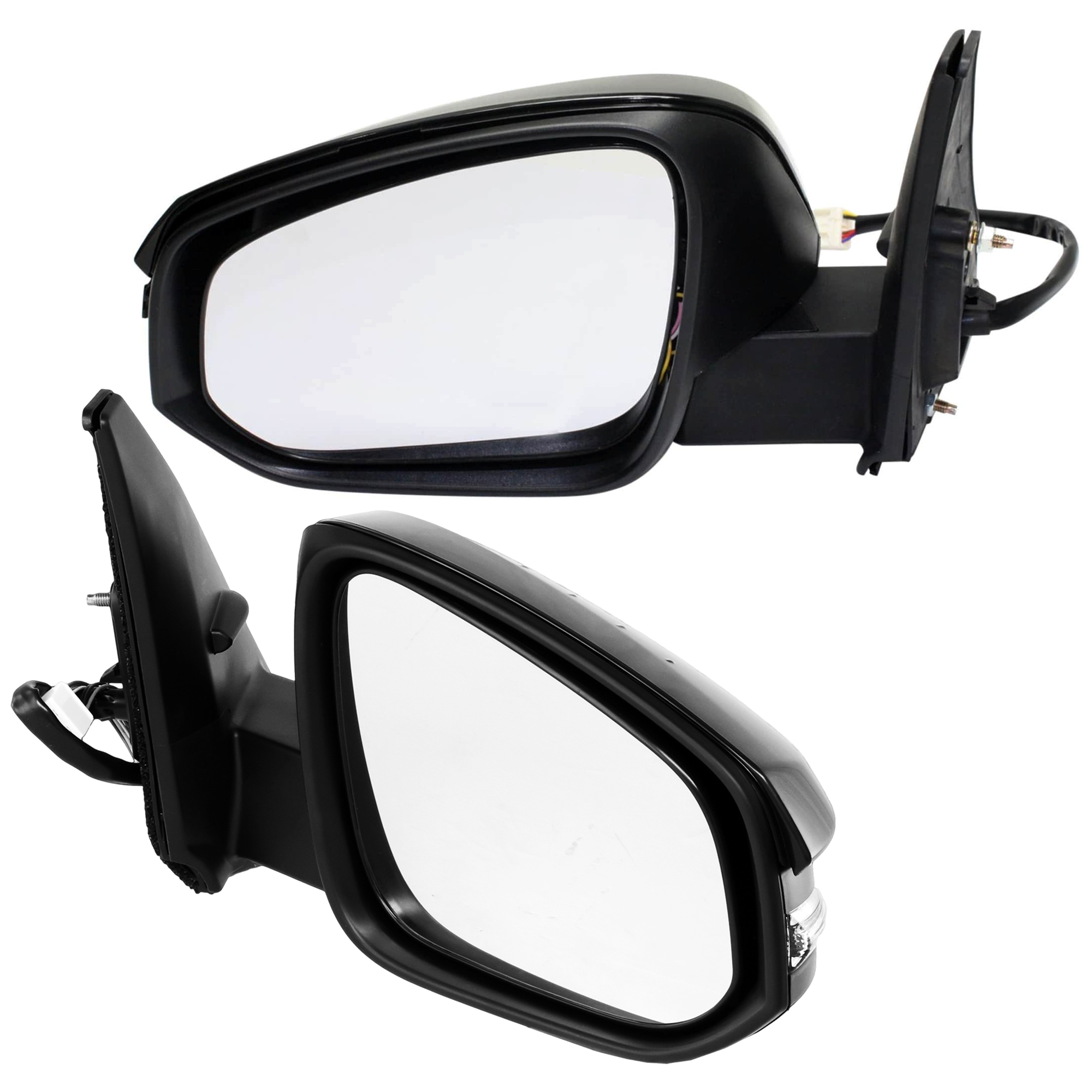 AM 4RUNNER 14-18 MIRROR RH AND LH Power Manual Folding Heated Paintable w Puddle Light and Signal Light No Auto dimming SKU SET JTY155ER S Partslink TO1320312 TO1321312 OEM 8791035C00 PFM 8794035B70 PFM