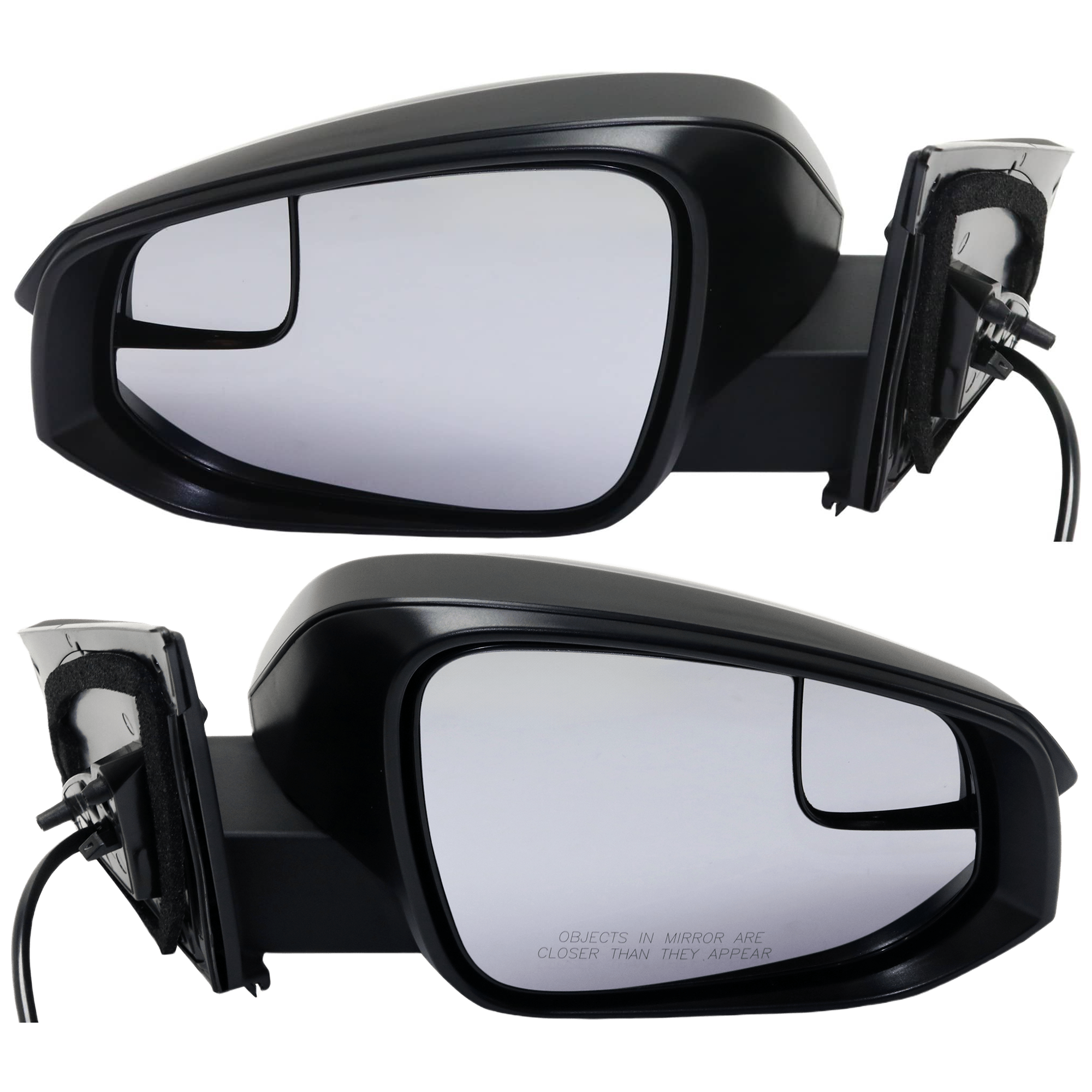 AM RAV4-16-18 MIRROR RH AND LH Power Manual Folding Non Heated Textured w BSG No Signal Light Exc. Hybrid Model North America Built SKU SET JTY161ER Partslink TO1320345 TO1321345 OEM 879100R200-879400R210