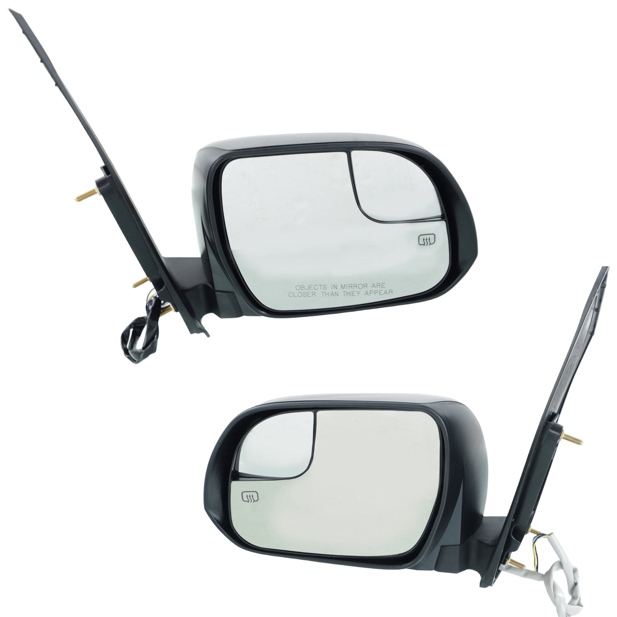 AM SIENNA 15-20 MIRROR RH AND LH Power Manual Folding Heated Paintable SE LE Models w Blind Spot Glass No BSD and Memory SKU SET JTY180ER Partslink TO1320339 TO1321339 OEM 8791008150C1-8791008150-879400