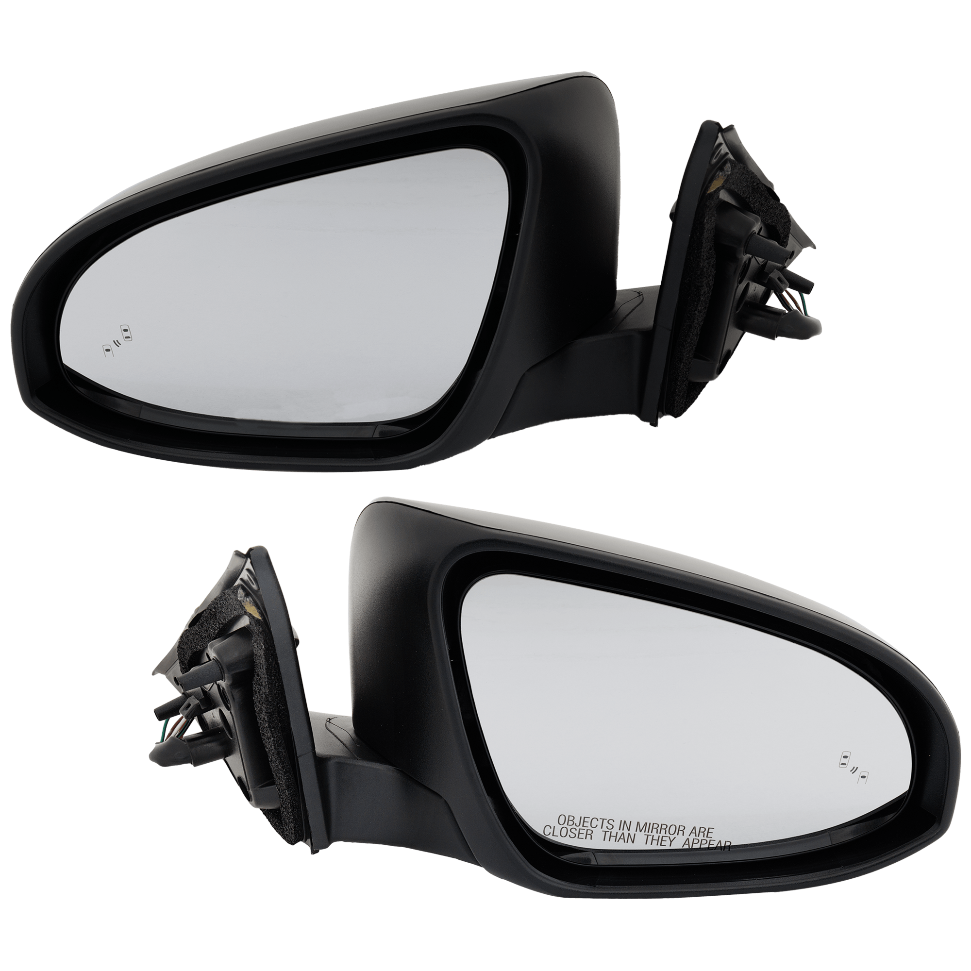 AM CAMRY 12-14 MIRROR RH AND LH Power Manual Folding Heated Paintable w BSD in Glass No Auto dimming Memory and Signal Light SKU SET JTY185ER Partslink TO1320316 TO1321316 OEM 8790806790-8790806434-87909067