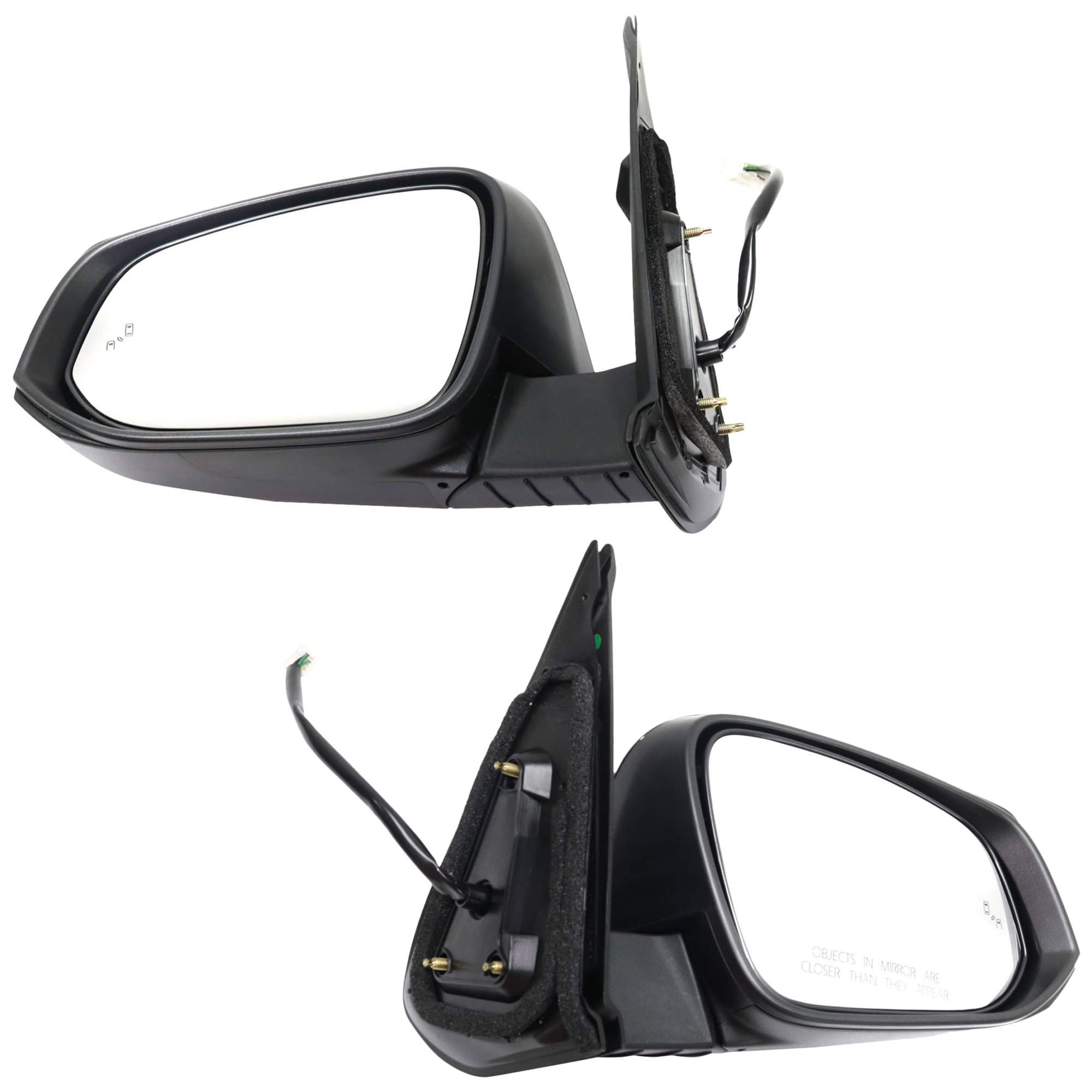 AM TACOMA 16-23 MIRROR RH AND LH Power Power Folding Heated Paintable w BSD and Signal Light w o Camera Hole SKU SET JTY207ER S Partslink TO1320350 TO1321350 OEM 8791004240 PFM 8794004250 PFM