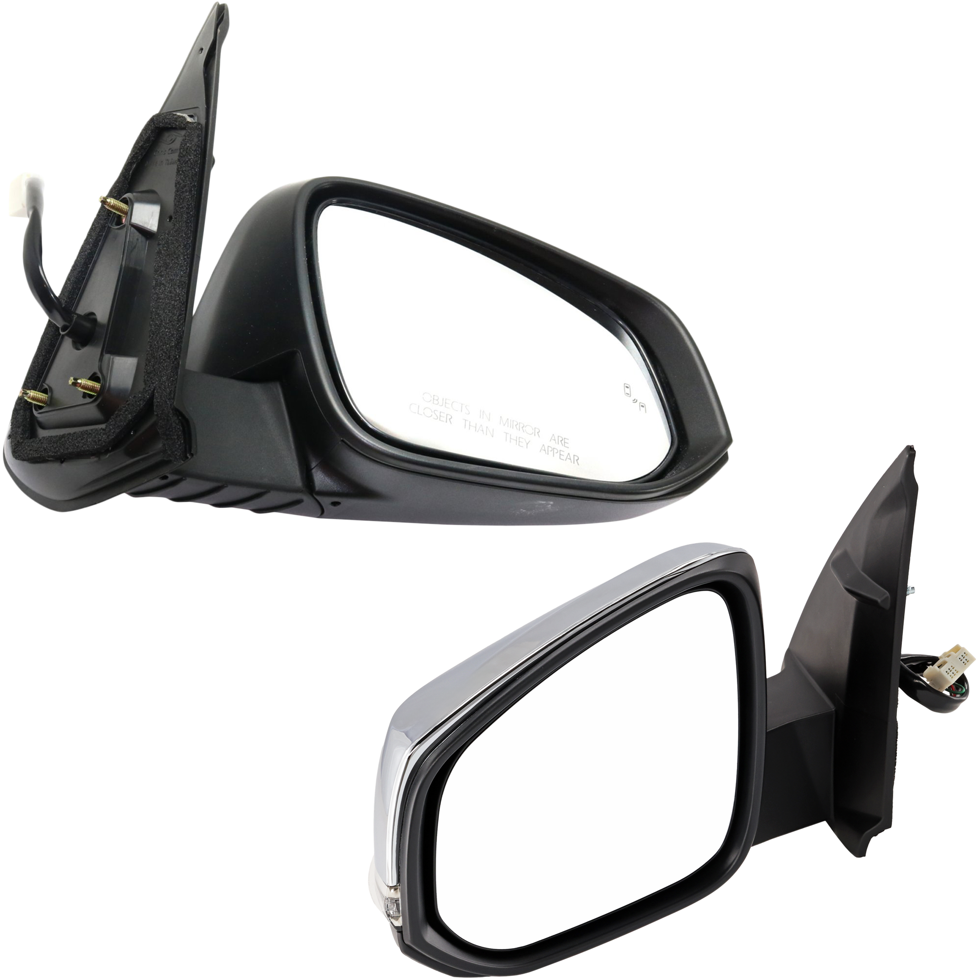AM TACOMA 16-23 MIRROR RH AND LH Power Power Folding Heated Chrome w BSD and Signal Light w o Camera Hole SKU SET JTY208CR S Partslink TO1320360 TO1321360 OEM 8791004240 PFM 8794004250 PFM