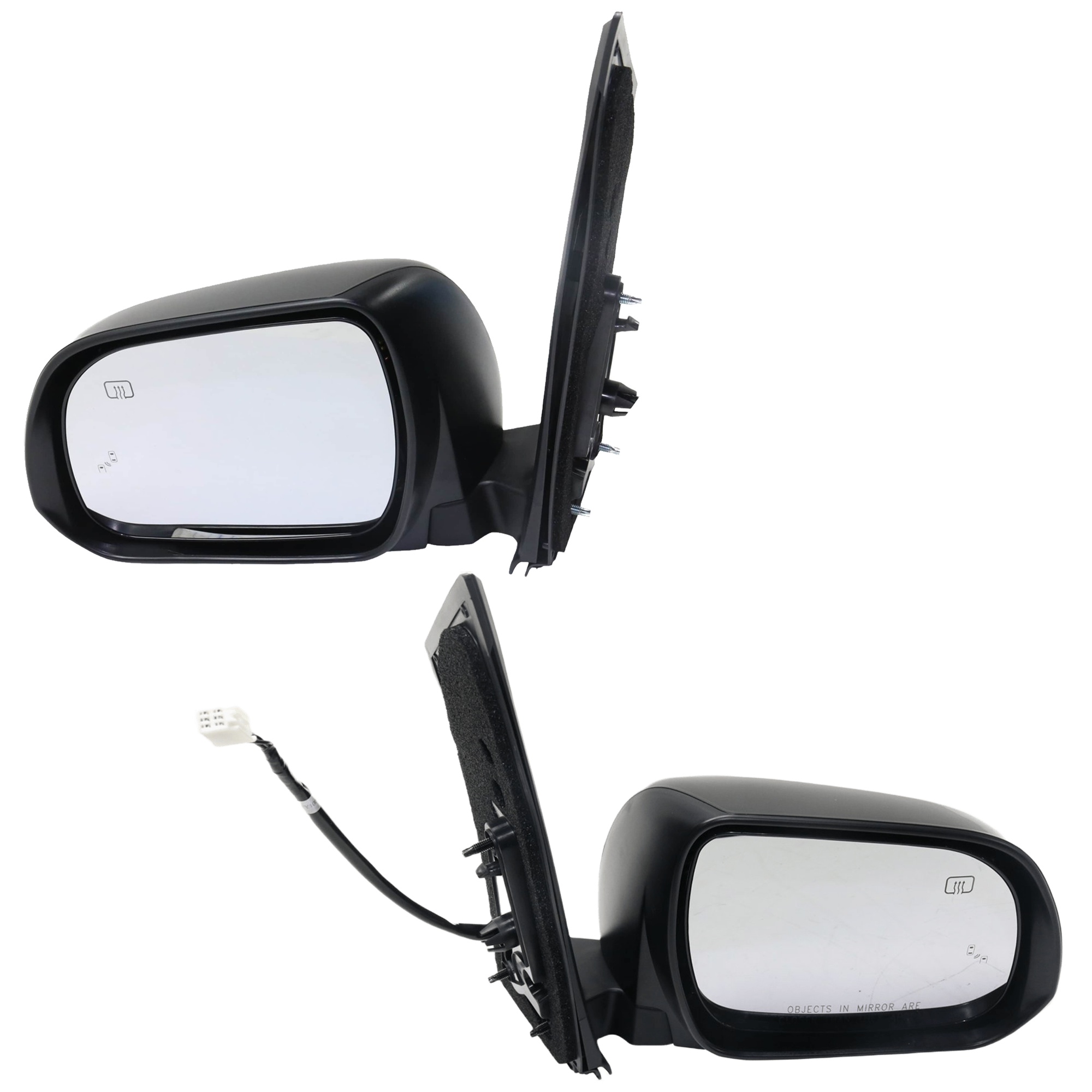 AM SIENNA 13-17 MIRROR RH AND LH Power Manual Folding Heated Paintable w BSD No Memory Puddle Light and Signal Light SKU SET JTY217ER Partslink TO1320301 TO1321301 OEM 8791008113-8794008113