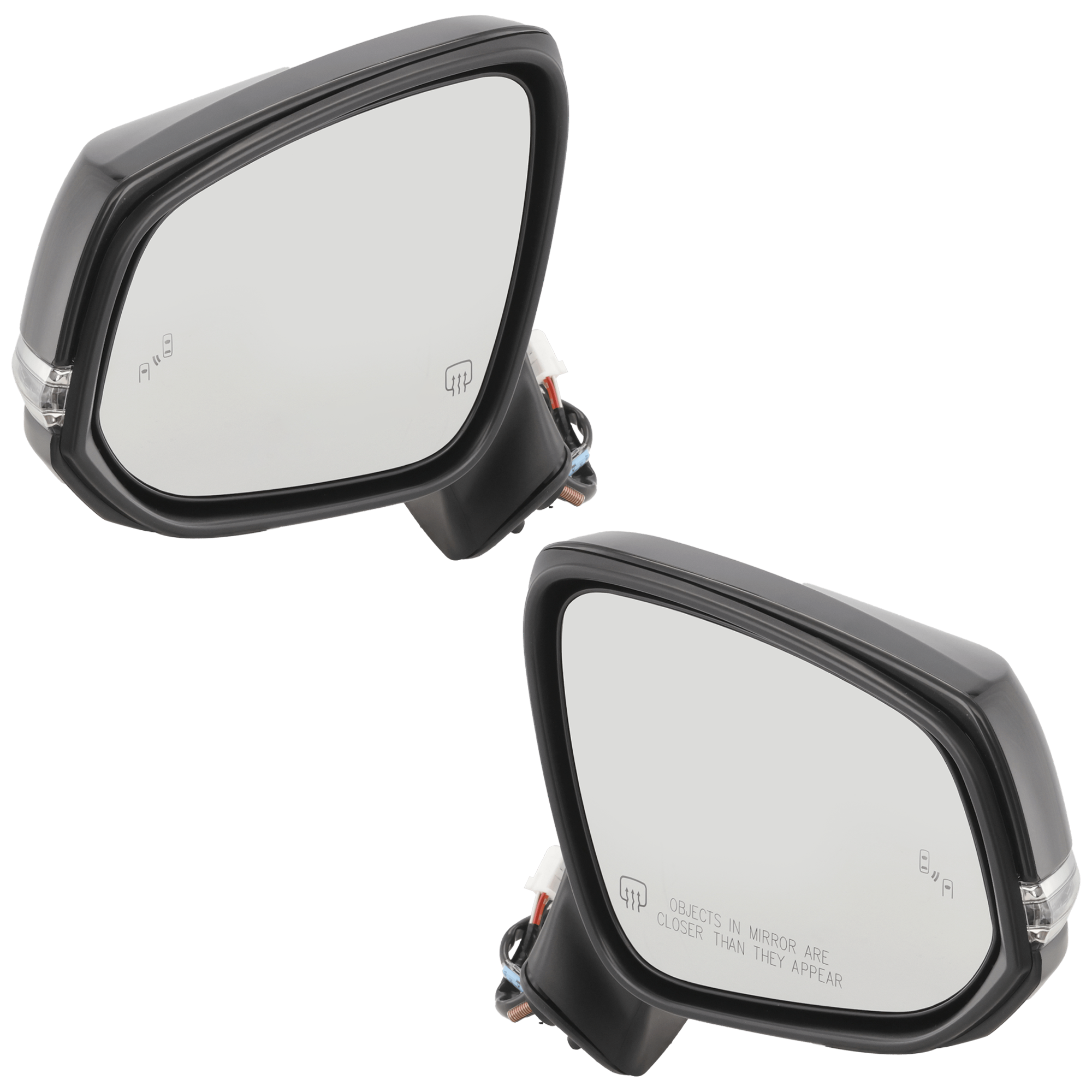 AM COROLLA CROSS 22-24 MIRROR RH AND LH Power Manual Folding Heated Paintable LE XLE Models w In Housing Signal Light and Blind Spot Detection No Memory and Auto Dimming SKU SET JTY223ER S Partslink TO1320431 TO1321431 OEM 879100A905-879150E070B4-879400