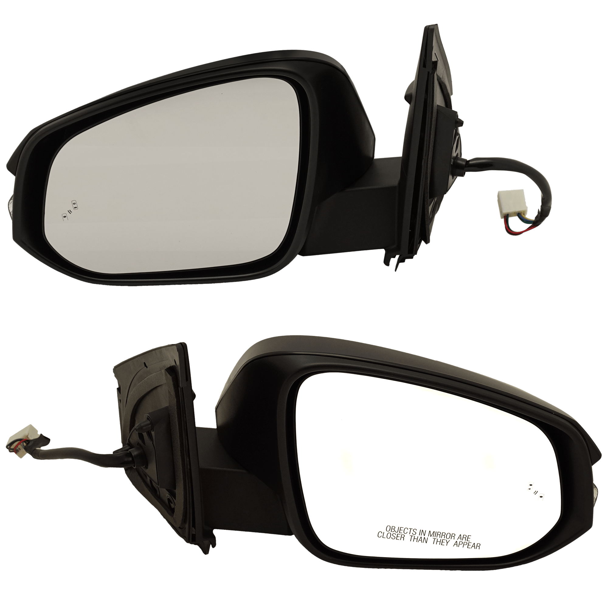 AM RAV4-13-18 MIRROR RH AND LH Power Manual Folding Heated Paintable w BSD and Signal Light North America Built Vehicle SKU SET JTY240ER S Partslink TO1320343 TO1320447 TO1321343 TO1321447 OEM 879100R180C0-8791042D60 PFM 87