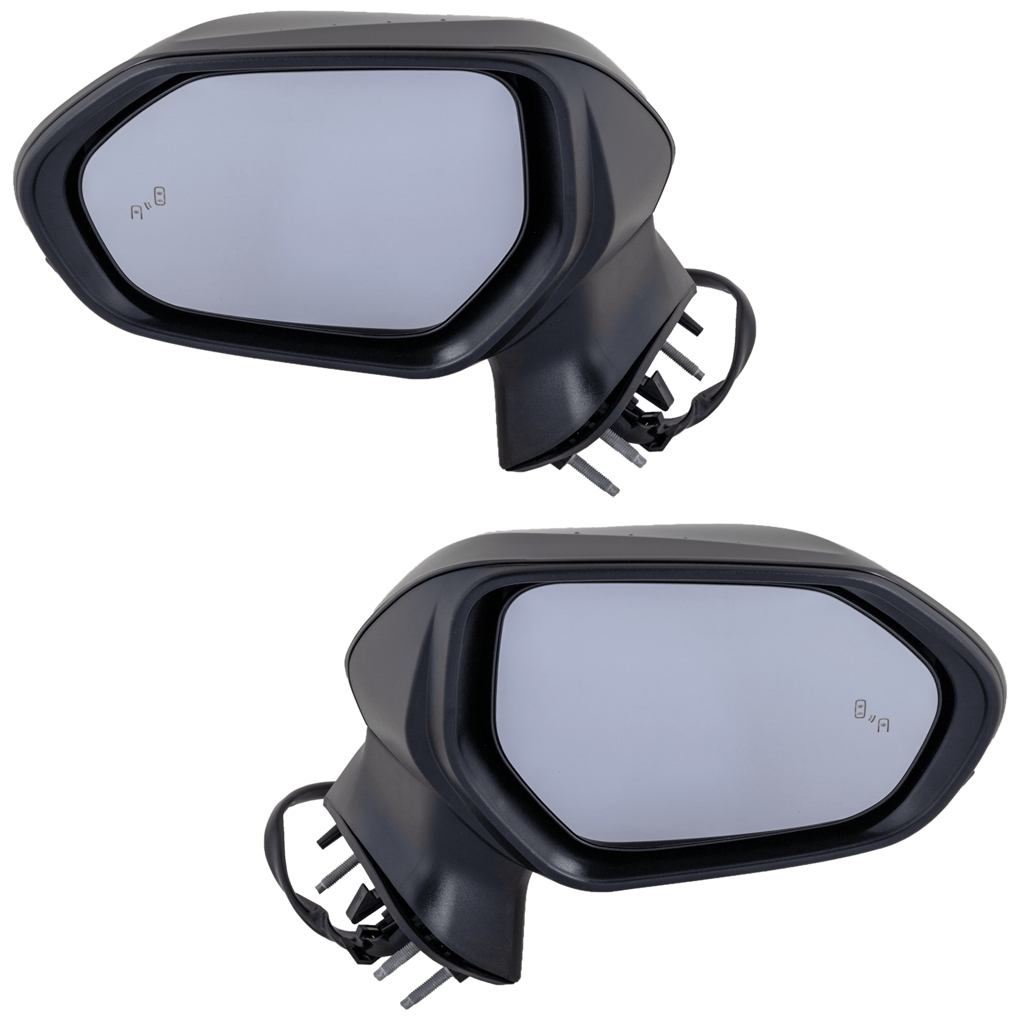 AM CAMRY 18-24 MIRROR RH AND LH Power Manual Folding Heated No Auto dimming w BSD in Glass In housing Signal Light No Memory Non Towing Paintable SKU SET JTY253ER S Partslink TO1320368 TO1321368 OEM 8791006840-8794006840