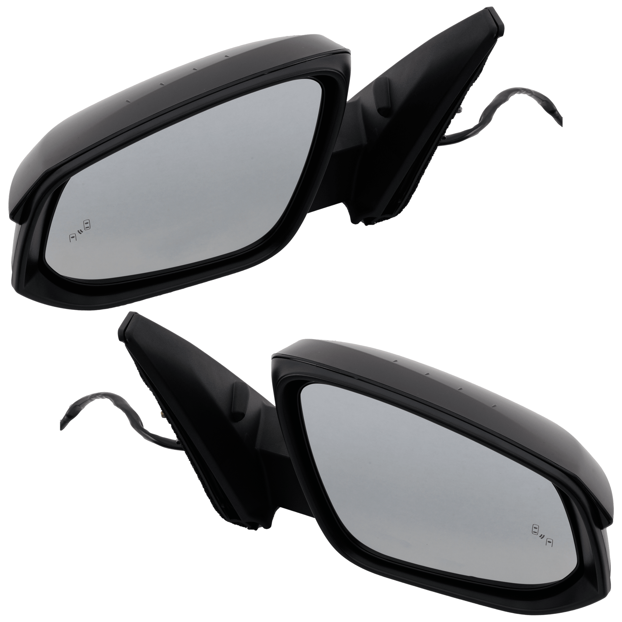 AM 4RUNNER 23-23 MIRROR RH AND LH Power Manual Folding Heated Paintable w Blind Spot Detection No Auto dimming Memory Puddle Light Signal Side View Camera Hole SKU SET JTY270ER Partslink TO1320449 TO1321449 OEM 8791035D10 PFM 8794035C30 PFM