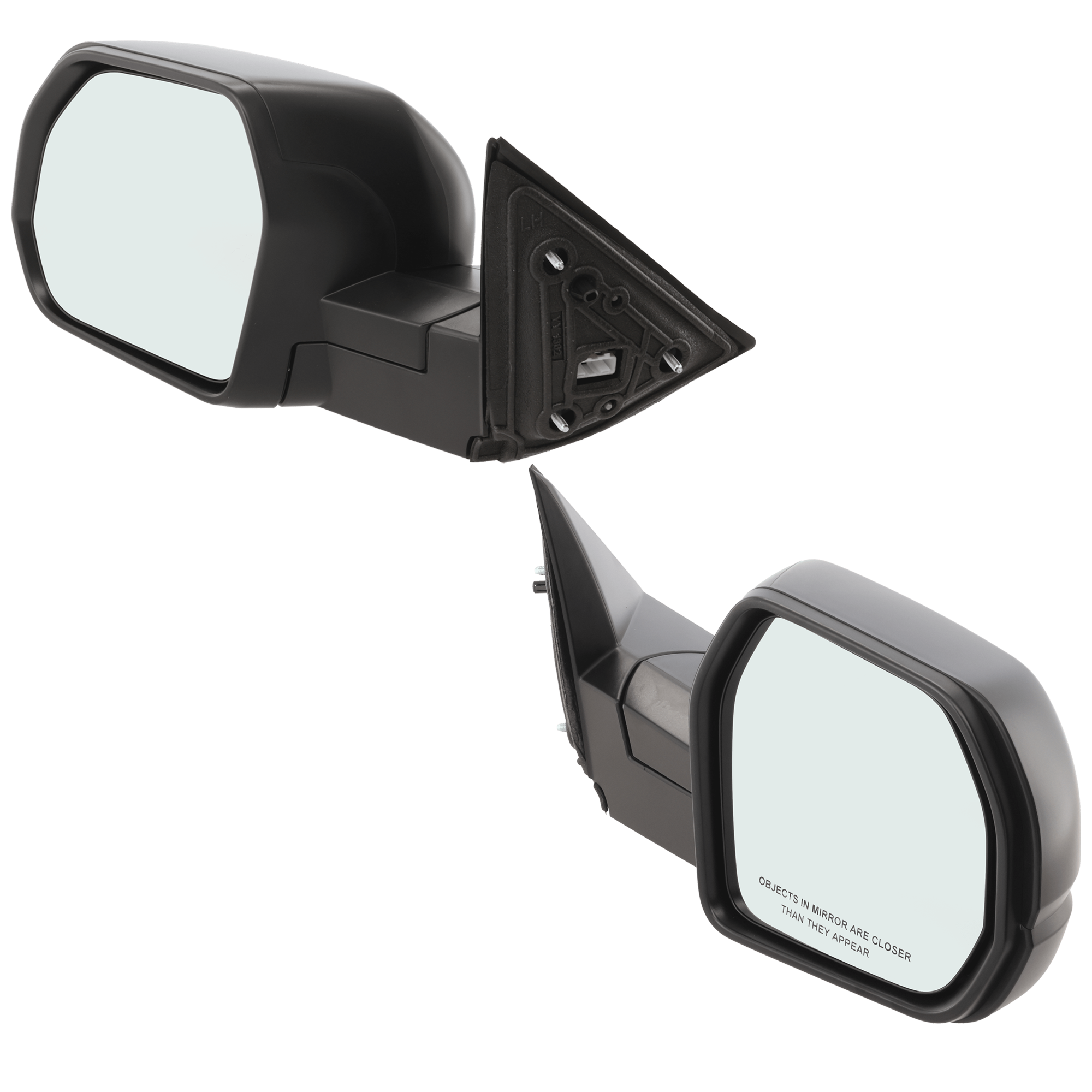 AM TUNDRA 22-24 MIRROR RH AND LH Power Manual Folding Heated Textured Black No Auto dimming Blind Spot Detection Memory Puddle Light Side View Camera Signal Light SKU SET JTY275ER Partslink TO1320432 TO1321432 OEM 879100C651 PFM 879400C651 PFM