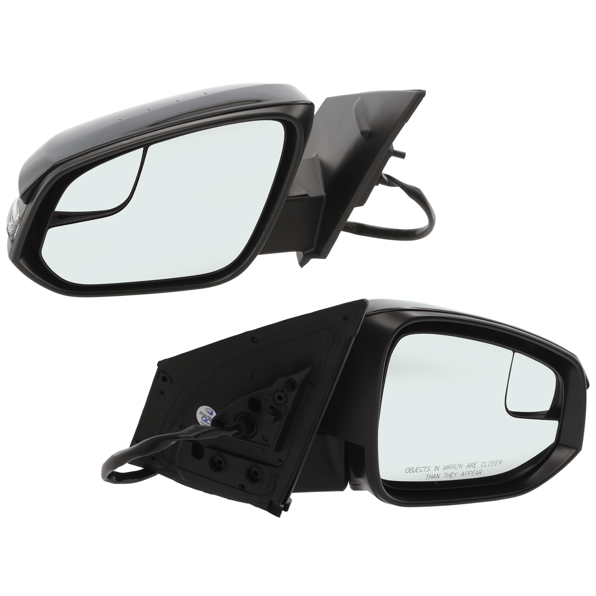 AM RAV4-16-18 MIRROR RH AND LH Power Manual Folding Heated Paintable w Signal Light No BSD Japan Built Vehicle SKU SET JTY277ER Partslink TO1320444 TO1321444 OEM 8791042D50 PFM 8794042D20 PFM