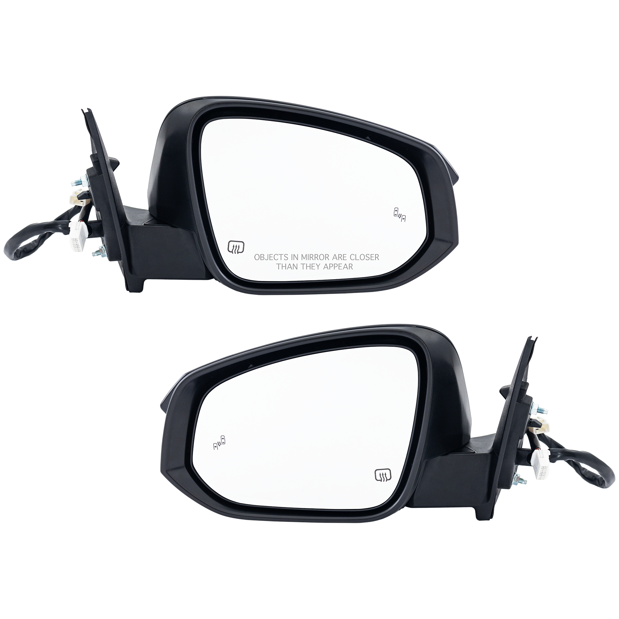 AM HIGHLANDER 17-19 MIRROR RH AND LH Power Manual Folding Heated Paintable w BSD Memory Signal Light Puddle Light No Auto dimming w Around View Monitor SKU SET JTY295ER Partslink TO1320379 TO1321379 OEM 879100E292 PFM 879400E282 PFM