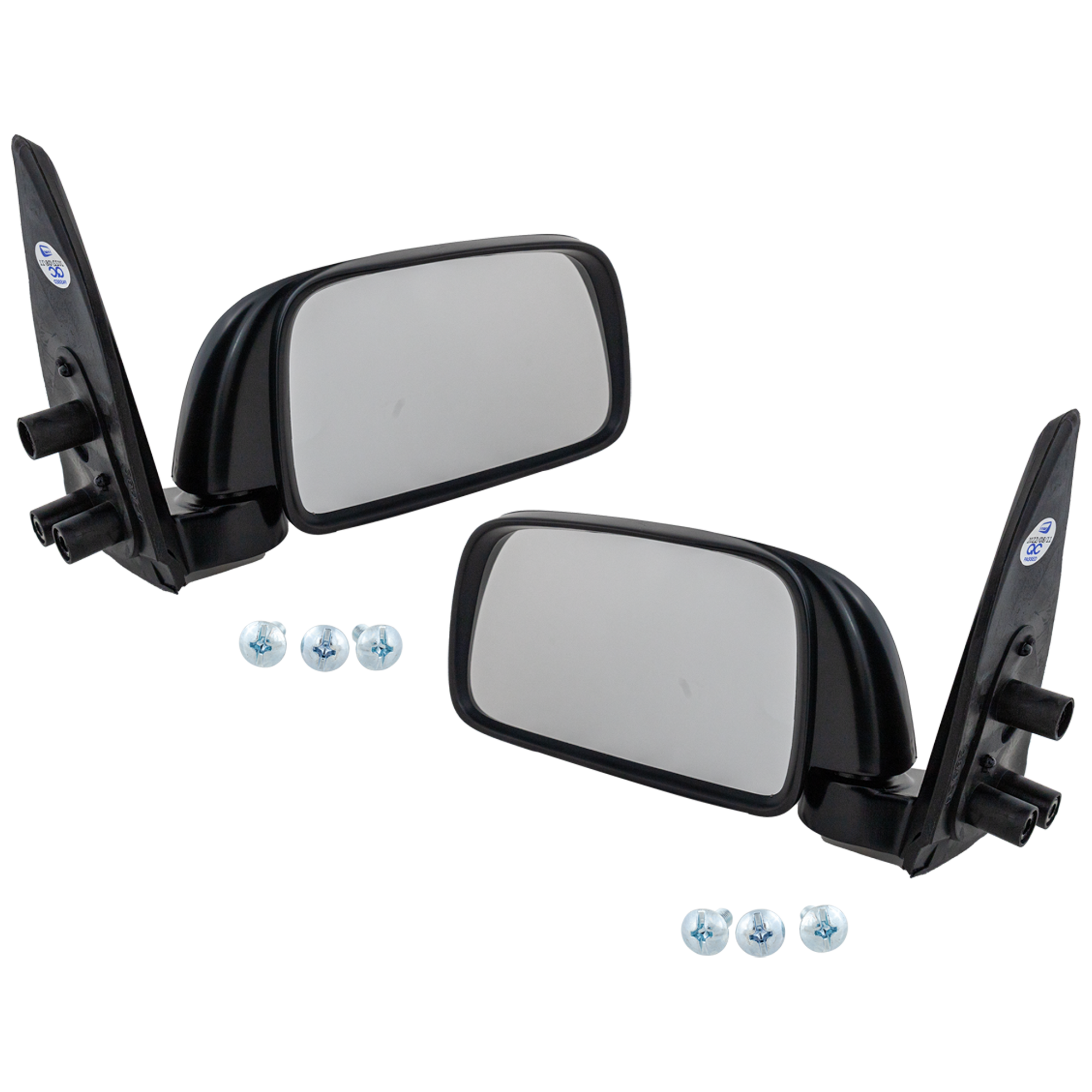AM TACOMA 95-00 MIRROR RH AND LH Manual Adjust Manual Folding Non Heated Textured 9 x 5 in. Housing 00-00 w o Off Road Package SKU SET JTY30R Partslink TO1320116 TO1321116 OEM 8791004030-8794004040