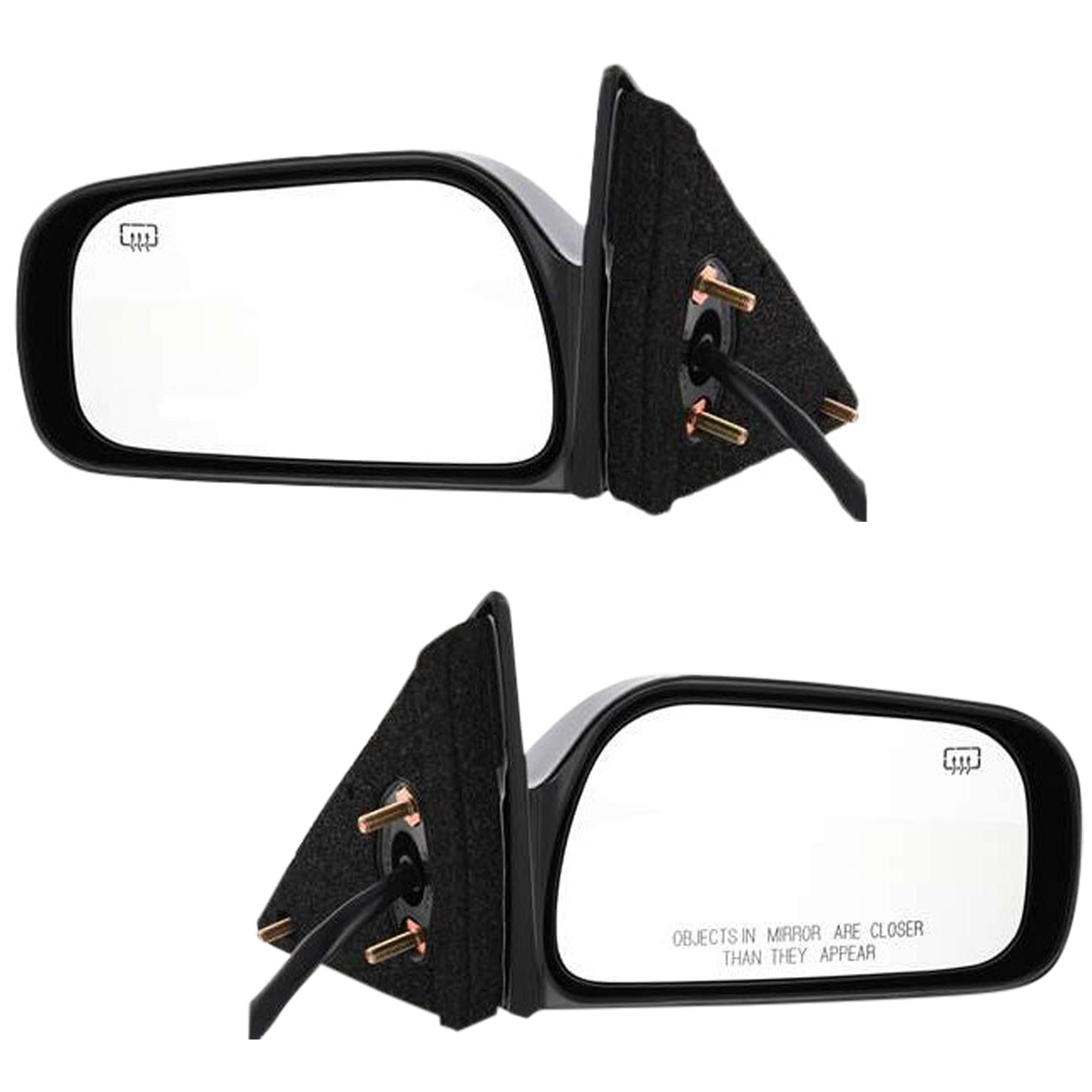 AM CAMRY 97-01 MIRROR RH AND LH Power Non Folding Heated Paintable USA Built Vehicle XLE Model SKU SET JTY41ER Partslink TO1320130 TO1321130 OEM 87910AA040C0-87940AA040C0