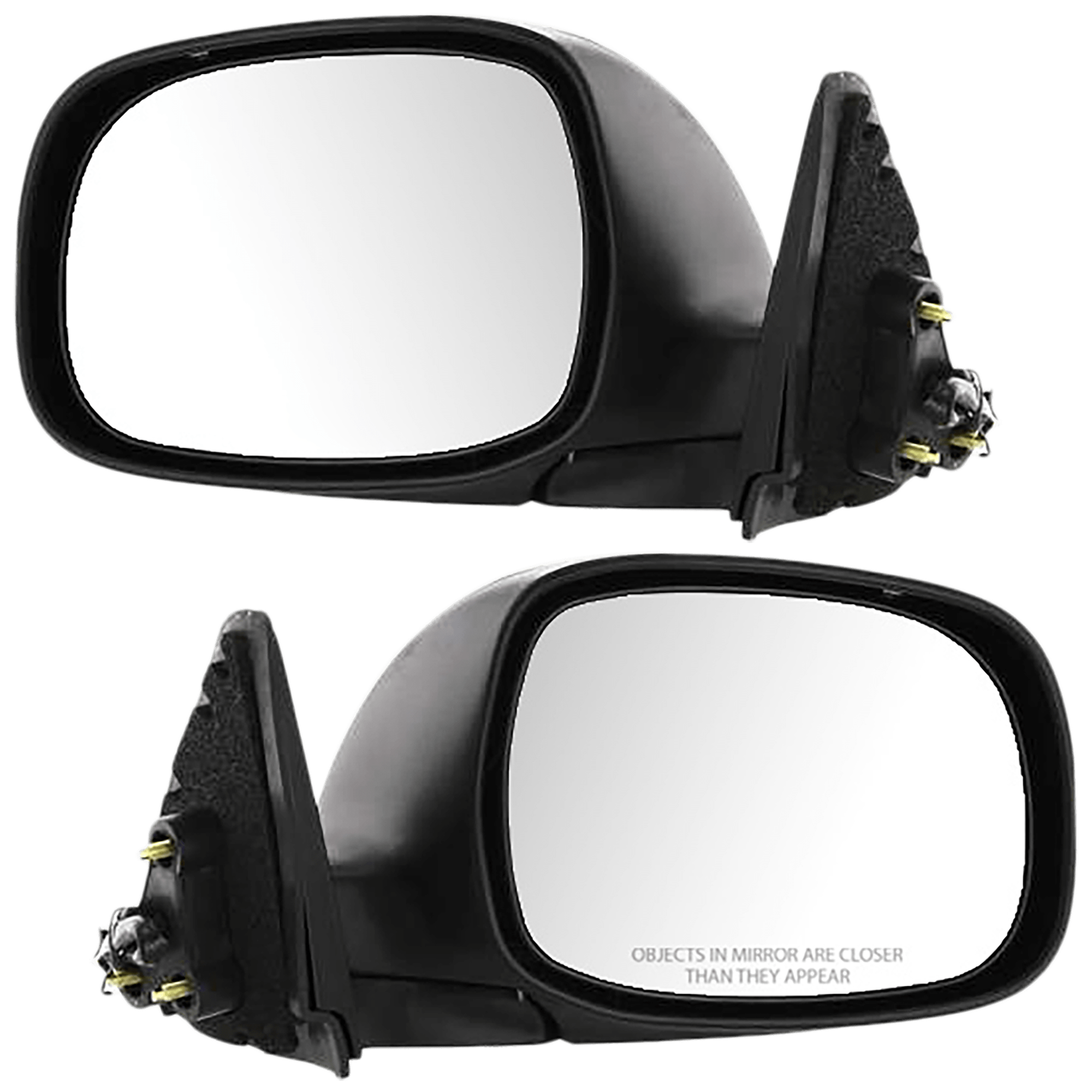 AM TUNDRA 00-06 MIRROR RH AND LH Non Towing Power Non Heated Manual Folding Chrome SR5 Model Access Cab Regular Cab SKU SET JTY59CR Partslink TO1320191 TO1321191 OEM 879100C040-879400C040