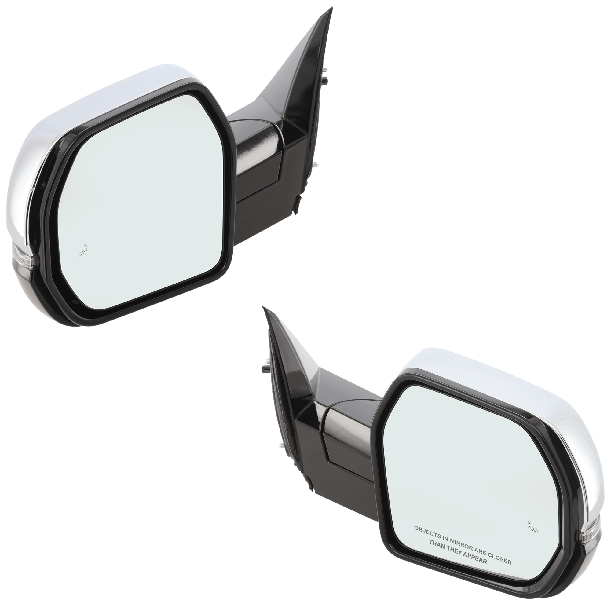 AM TUNDRA 22-24 MIRROR RH AND LH Power Power Folding Heated Chrome w Blind Spot Detection in Glass Memory In housing Signal Light No Auto dimming Puddle Light Side View Camera SKU SET JTY60CR Partslink TO1320438 TO1321438 OEM 879100C681 PFM 879150C110-8794