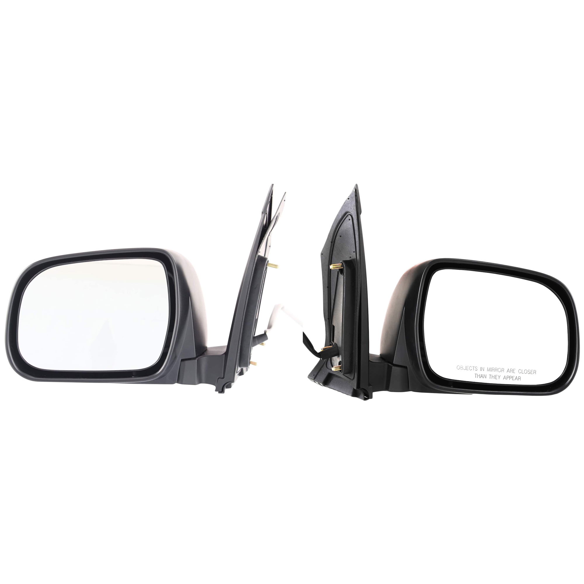 AM SIENNA 04-10 MIRROR RH AND LH Power Manual Folding Heated Textured No Auto dimming SKU SET JTY72ER Partslink TO1320205 TO1321205 OEM 87910AE020-87940AE020