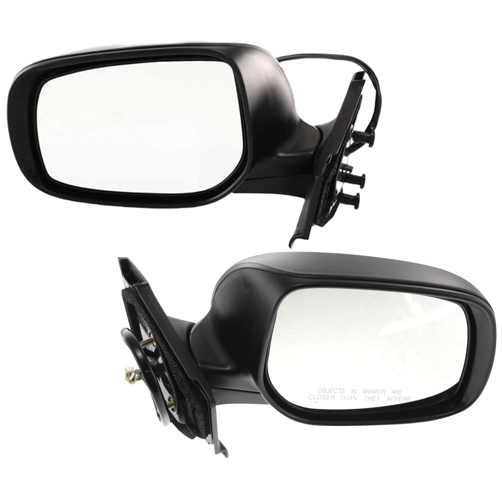 AM YARIS 07-11 MIRROR RH AND LH Power Manual Folding Non Heated Paintable Hatchback SKU SET JTY90ER Partslink TO1320230 TO1321230 OEM 8791052680-8794052660