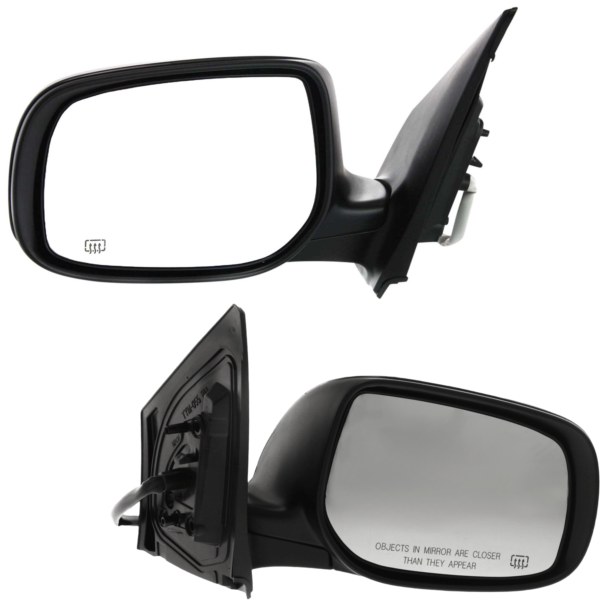 AM COROLLA 09-13 MIRROR RH AND LH Power Manual Folding Heated Paintable No Auto dimming BSD Memory and Signal Light North America Built Vehicle SKU SET JTY96ER Partslink TO1320247 TO1321247 OEM 8790802B01-8790902A81