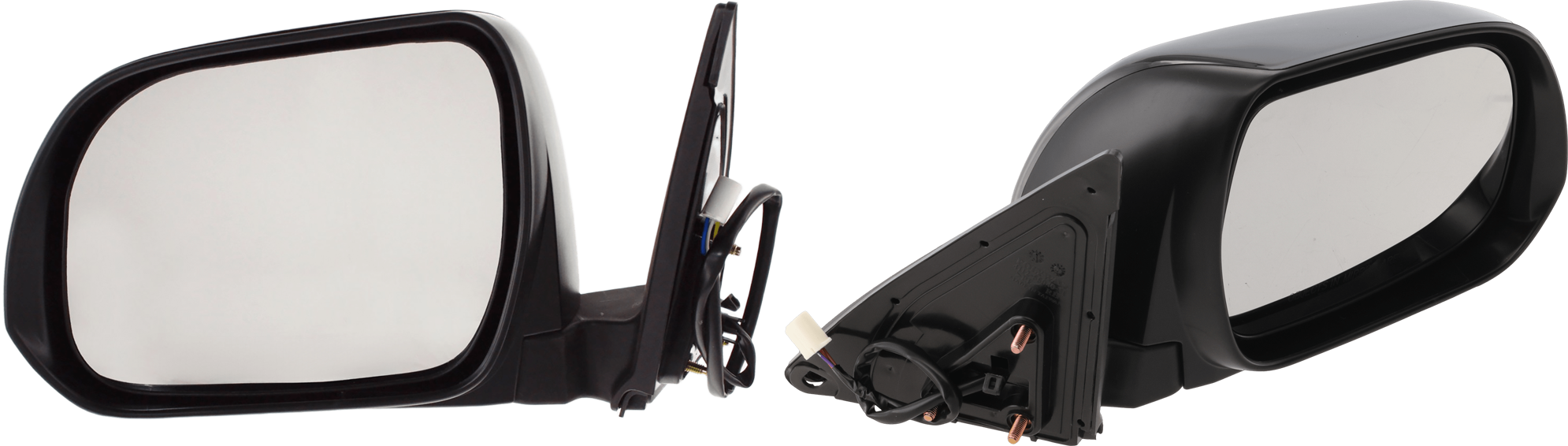 AM HIGHLANDER 08-13 MIRROR RH AND LH Power Manual Folding Non Heated Paintable No Puddle Light Hybrid 08-10 Non Hybrid Models Japan Built Vehicle SKU SET JTY98ER Partslink TO1320245 TO1321245 OEM 8791048341-8794048291