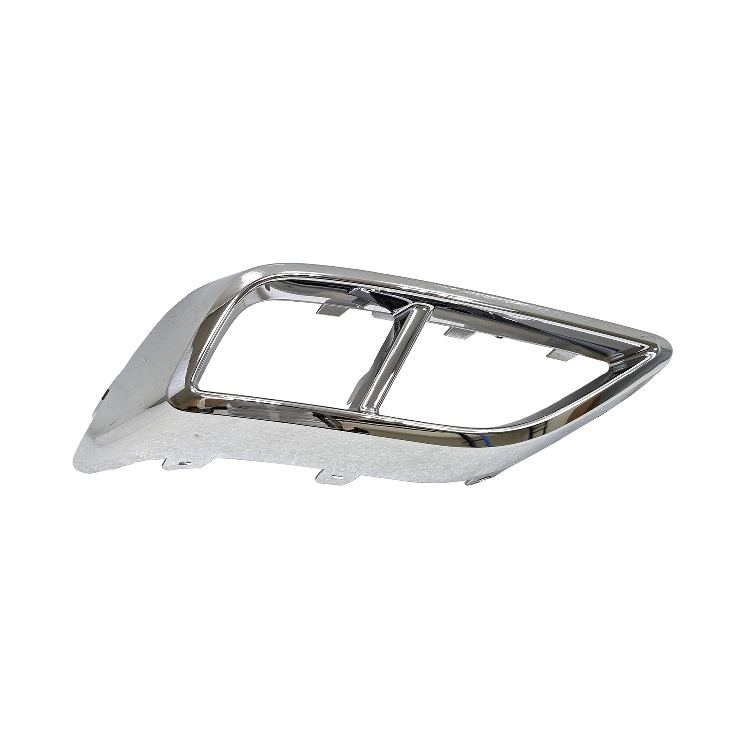 AM ATLAS 21-23 FRONT BUMPER MOLDING RH AND LH Exhaust Finisher Tip Chrome w R Line Package SKU SET JV01590013 Partslink VW1138103 VW1139103 OEM 3CN807833B2ZZ 3CN807834B2ZZ