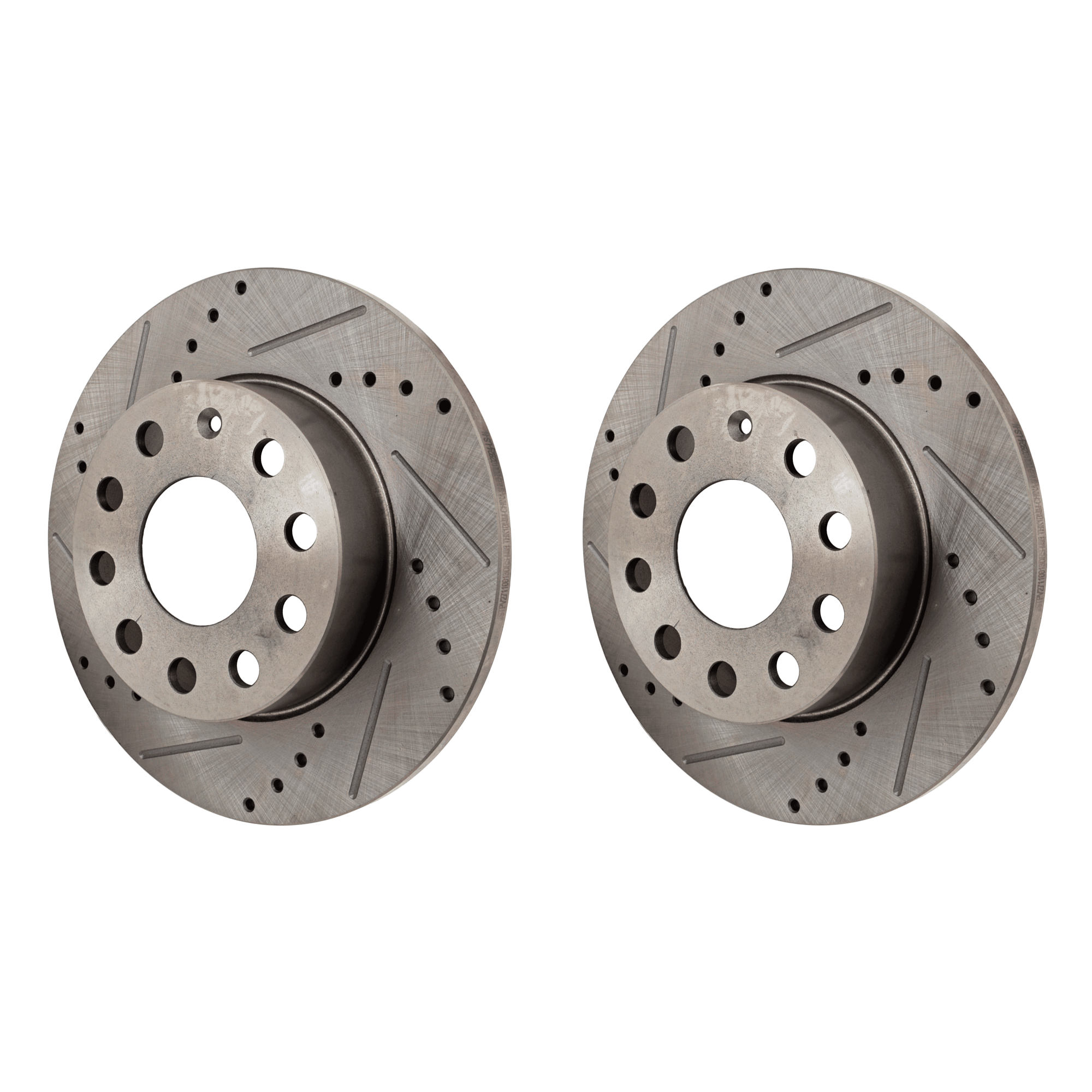 AM JETTA 05-10 REAR BRAKE DISC RH AND LH Drilled and Slotted SKU SET JV27110013DRS2 OEM 34294-34427-45113-45498-900416