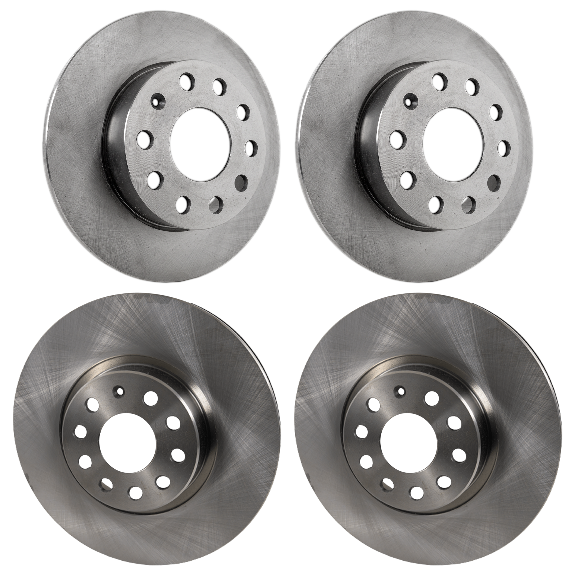 AM A3 JETTA 08-09 FRONT AND REAR BRAKE DISC 4 Wheel Set SKU SET JV27110014-4 D OEM 1K0615301AA 1K0615601L