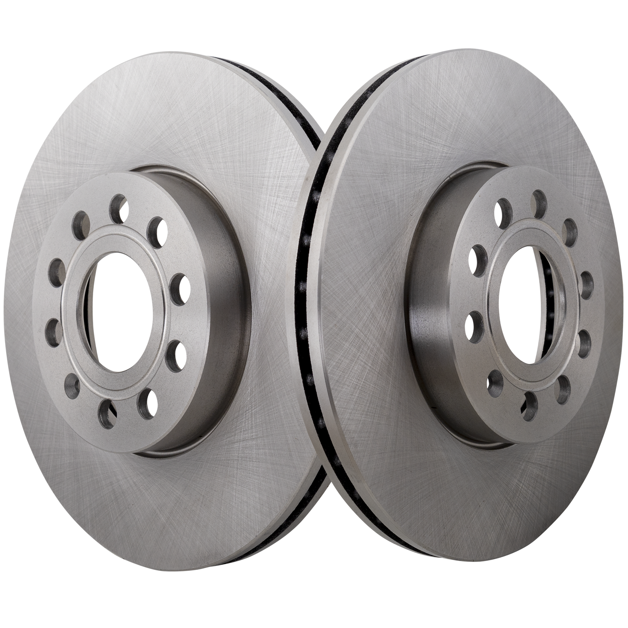 AM JETTA 05-22 GOLF 10-21 FRONT BRAKE DISC RH AND LH Plain Surface Vented 5 Lugs 2 Wheel Set SKU SET JV27110015-2 OEM 1K0615301T 5C0615301A 1KD61530