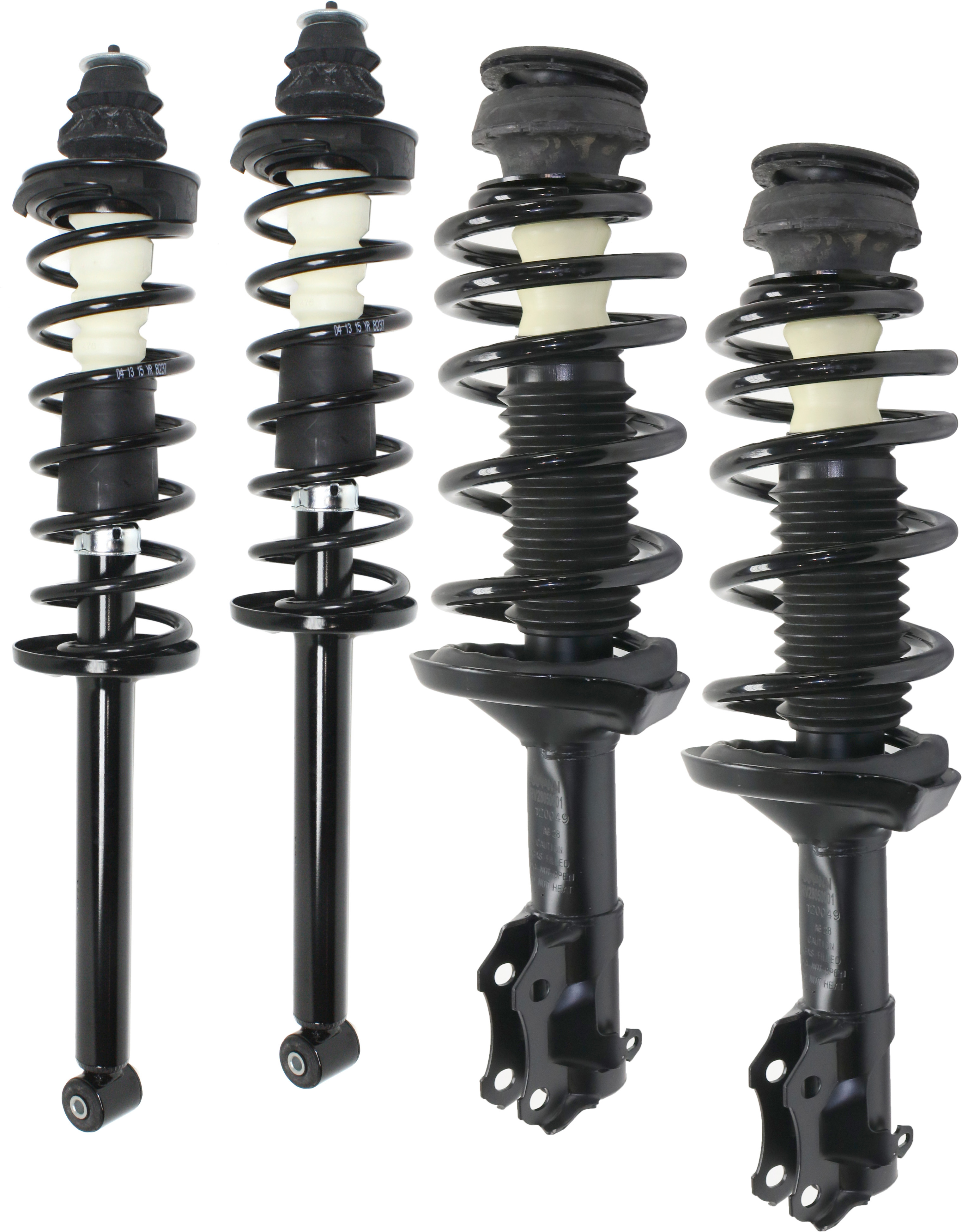 AM JETTA 96-98 FRONT AND REAR FULLY LOADED STRUT RH AND LH Gas Charged Twin tube Set of 4 SKU SET JV28050001-4