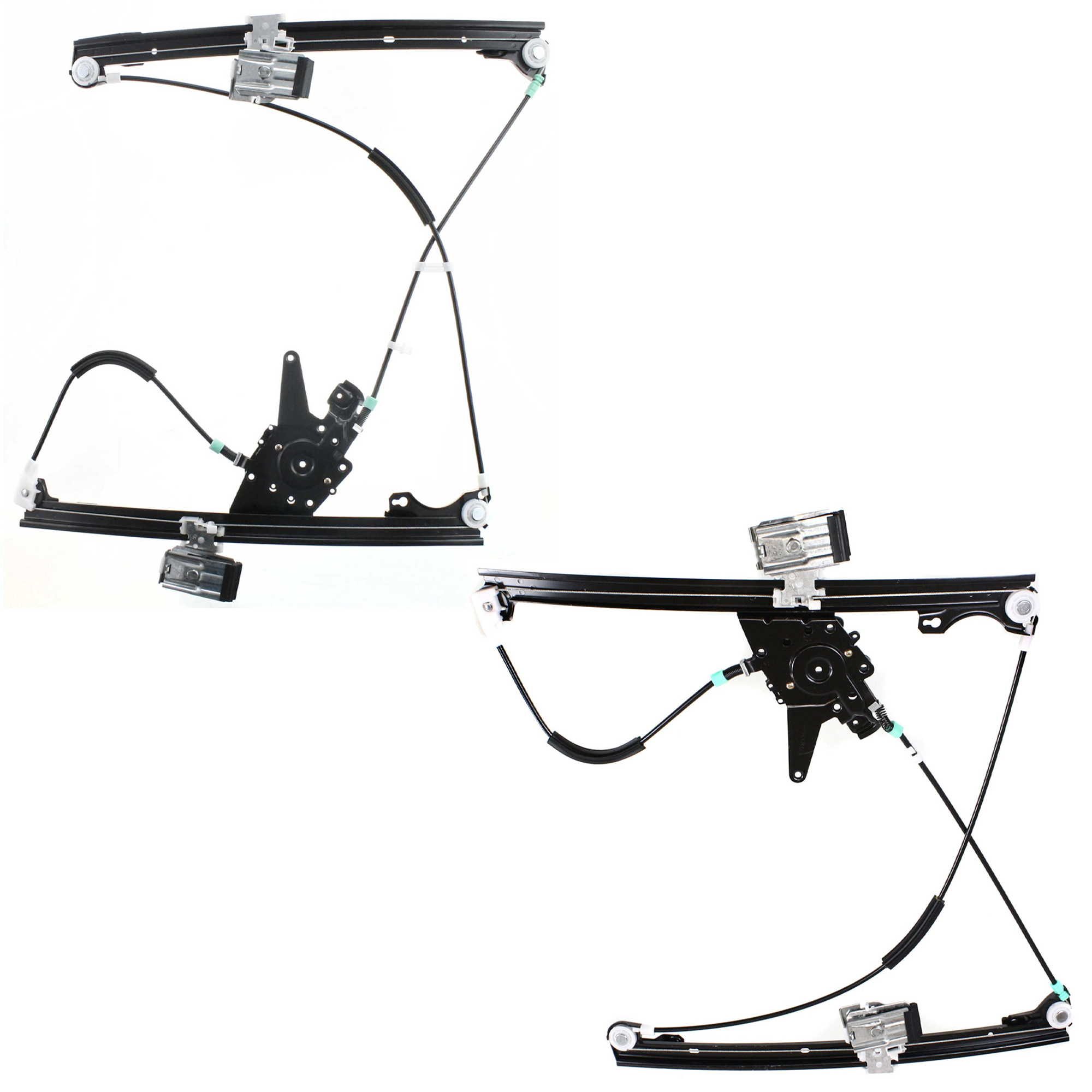 AM GOLF JETTA 93-99 FRONT WINDOW REGULATOR RH AND LH Power Without Motor SKU SET JV462905 Partslink VW1350102 VW1351102 OEM 1H0837461A 1H0837462A