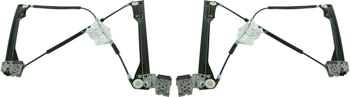AM GOLF 99-06 FRONT WINDOW REGULATOR RH AND LH Power w o Motor w o Panel 2 Door SKU SET JV462921 OEM 1J3837461H 1J3837462H