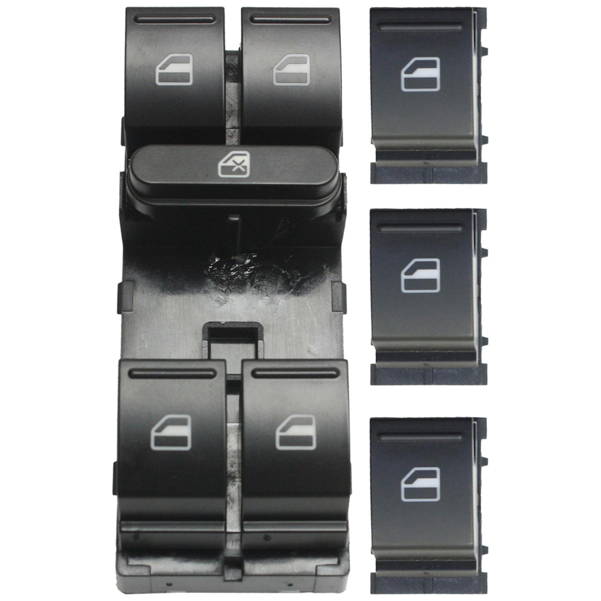 AM JETTA 05-18 FRONT AND REAR WINDOW SWITCH RH AND LH Set of 4 SKU SET JV505210-4 OEM 1F09598553X1-1F0959855REH 1S13