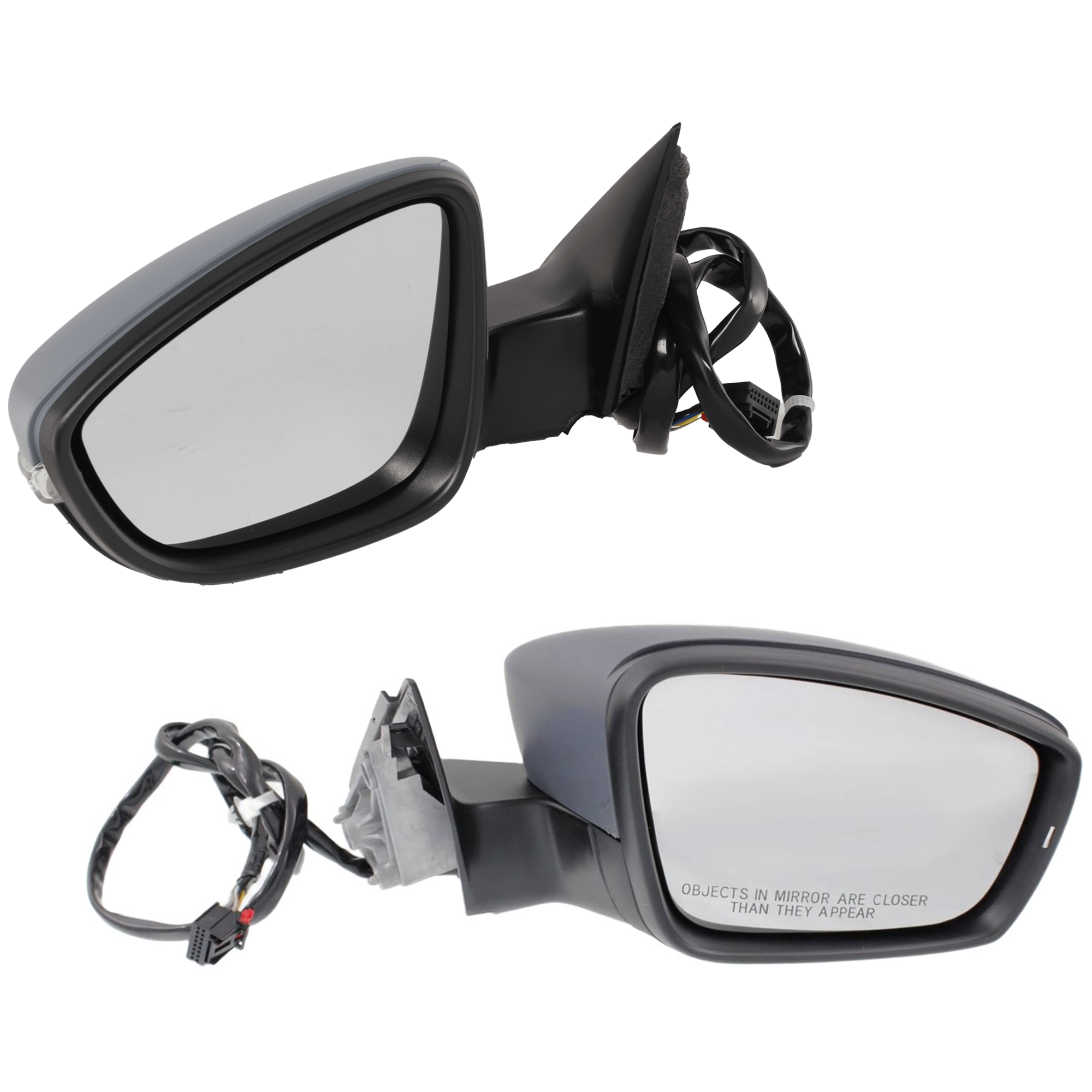 AM PASSAT 12-12 MIRROR RH AND LH Power Manual Folding Heated Paintable w Memory and Signal Light Set of 2 SKU SET JVW02ER S A Partslink VW1320155 VW1321145 OEM 561857507N9B9 PFM 561857508S9B