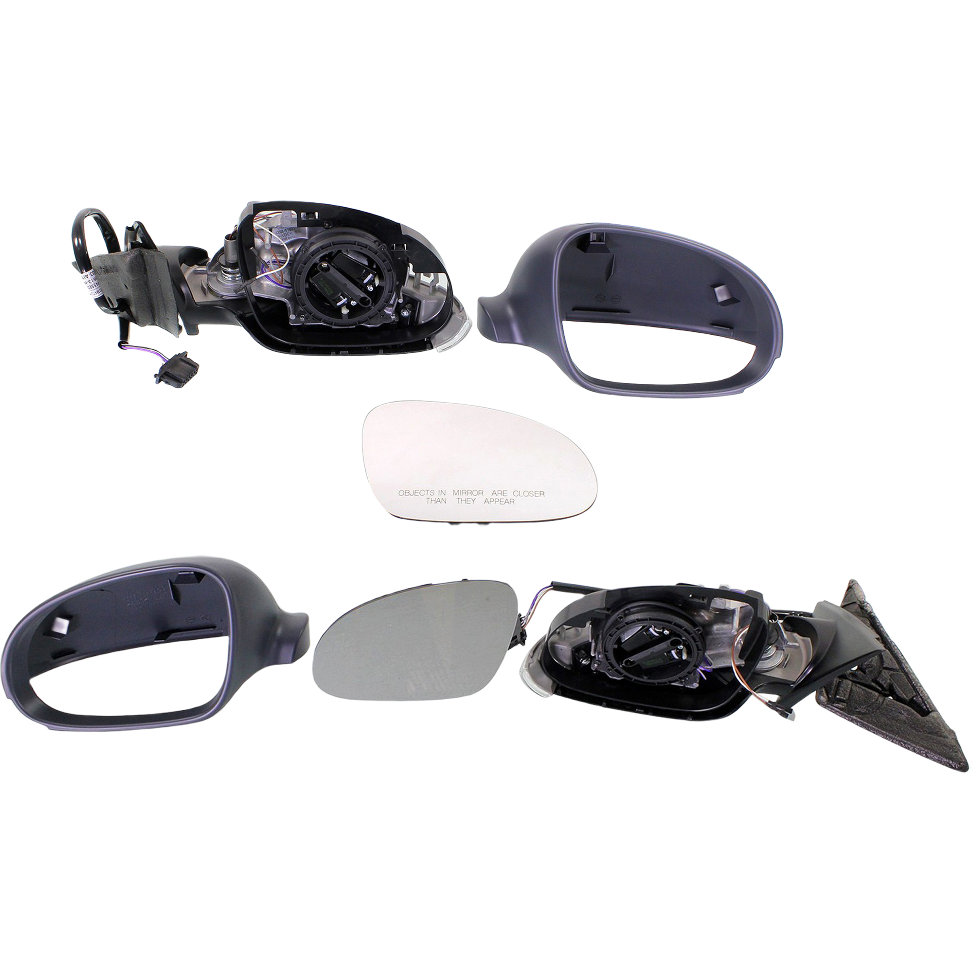 AM PASSAT 03-05 MIRROR RH AND LH Power Heated Manual Folding Paintable w Signal Light From 11-03 SKU SET JVW10ER S Partslink VW1320138 VW1321138 OEM 3B1857507T01C PFM 3B1857507K01