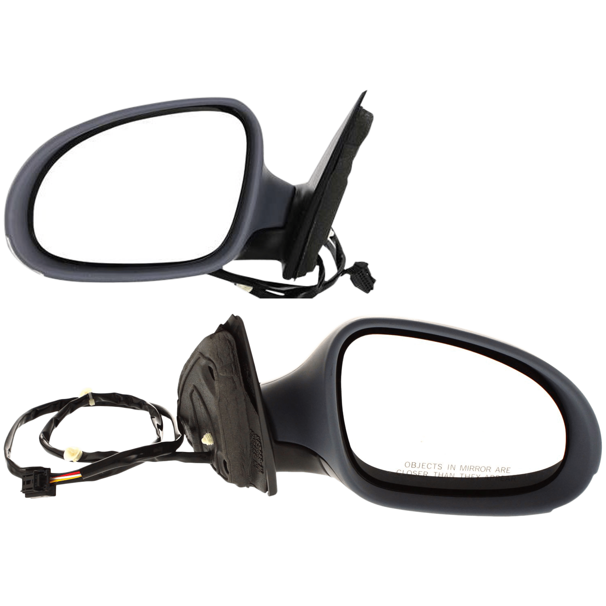 AM PASSAT 06-10 MIRROR RH AND LH Power Manual Folding Heated Paintable w Signal Light No Memory and Puddle Light SKU SET JVW26ER Partslink VW1320136 VW1321136 OEM 3C1857507DP9B9-3C1857508DM9B9