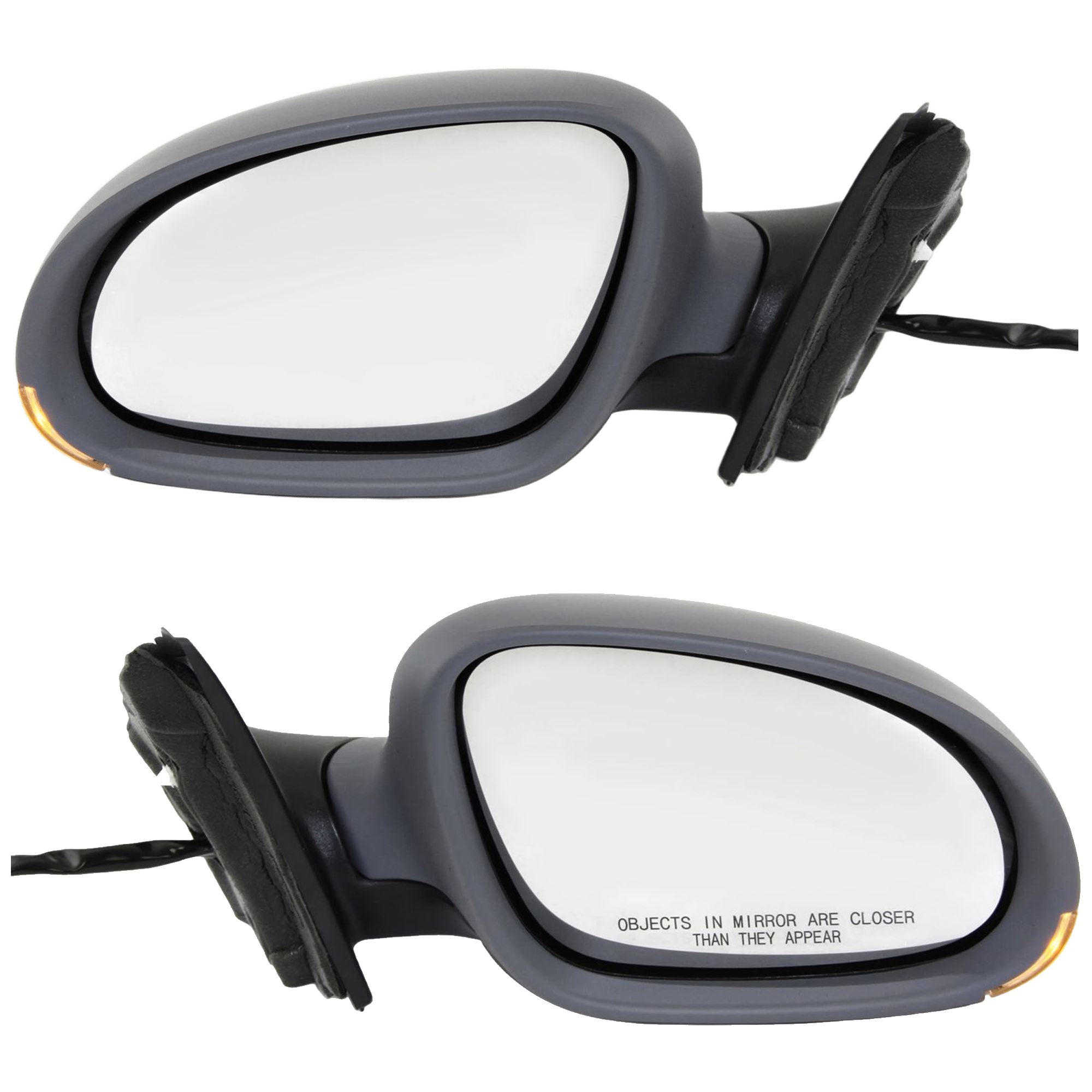 AM JETTA 05-10 MIRROR RH AND LH Power Manual Folding Heated Paintable w Signal Light No Puddle Light Sedan SKU SET JVW27ER Partslink VW1320122 VW1321122 OEM 1K1857507DJ9B9-1K1857508DB9B9