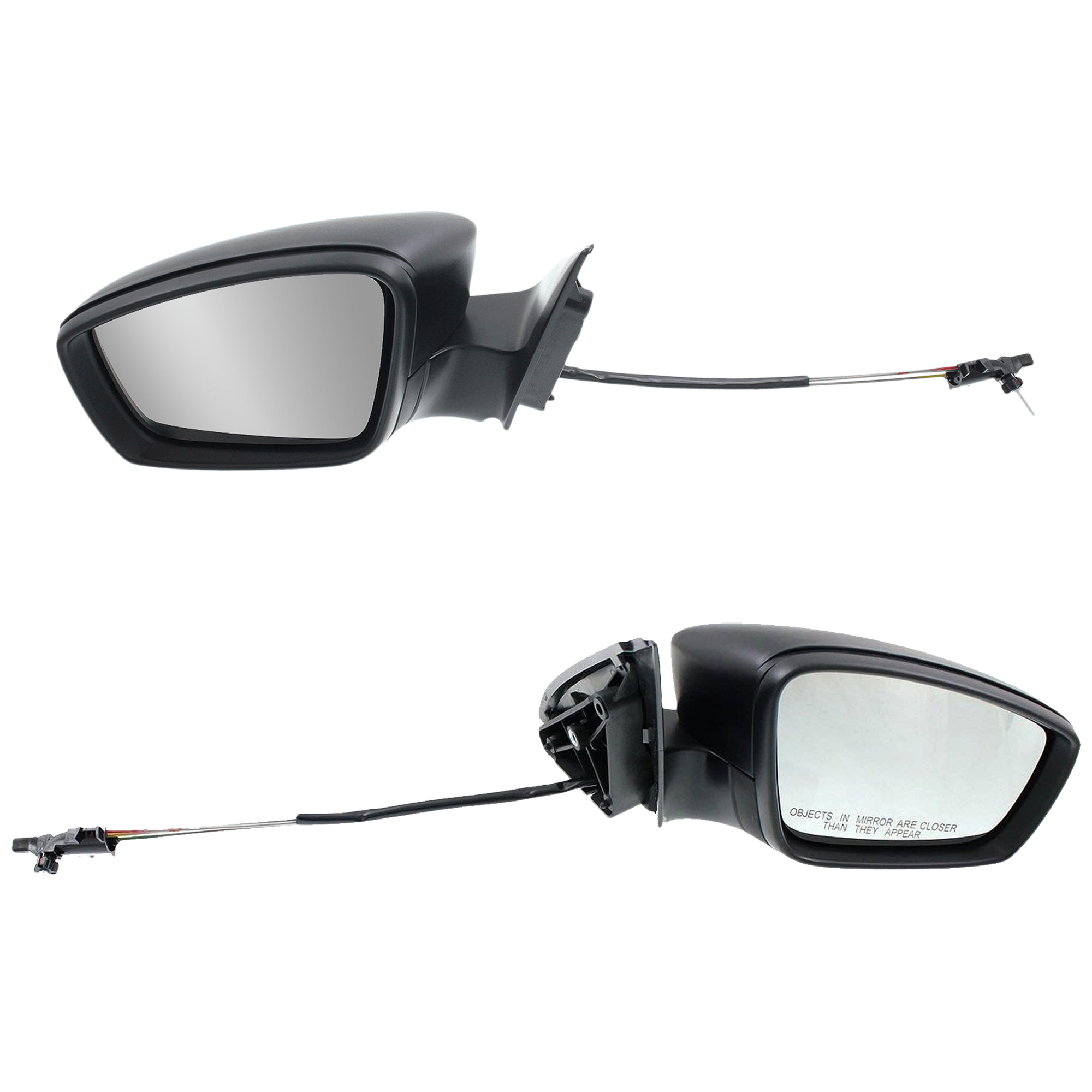 AM JETTA 11-15 MIRROR RH AND LH Manual Adjust Manual Folding Non Heated Textured Sedan Hybrid SKU SET JVW46R Partslink VW1320150 VW1321150 OEM 5C78575079B9 PFM 5C7857508J9B9