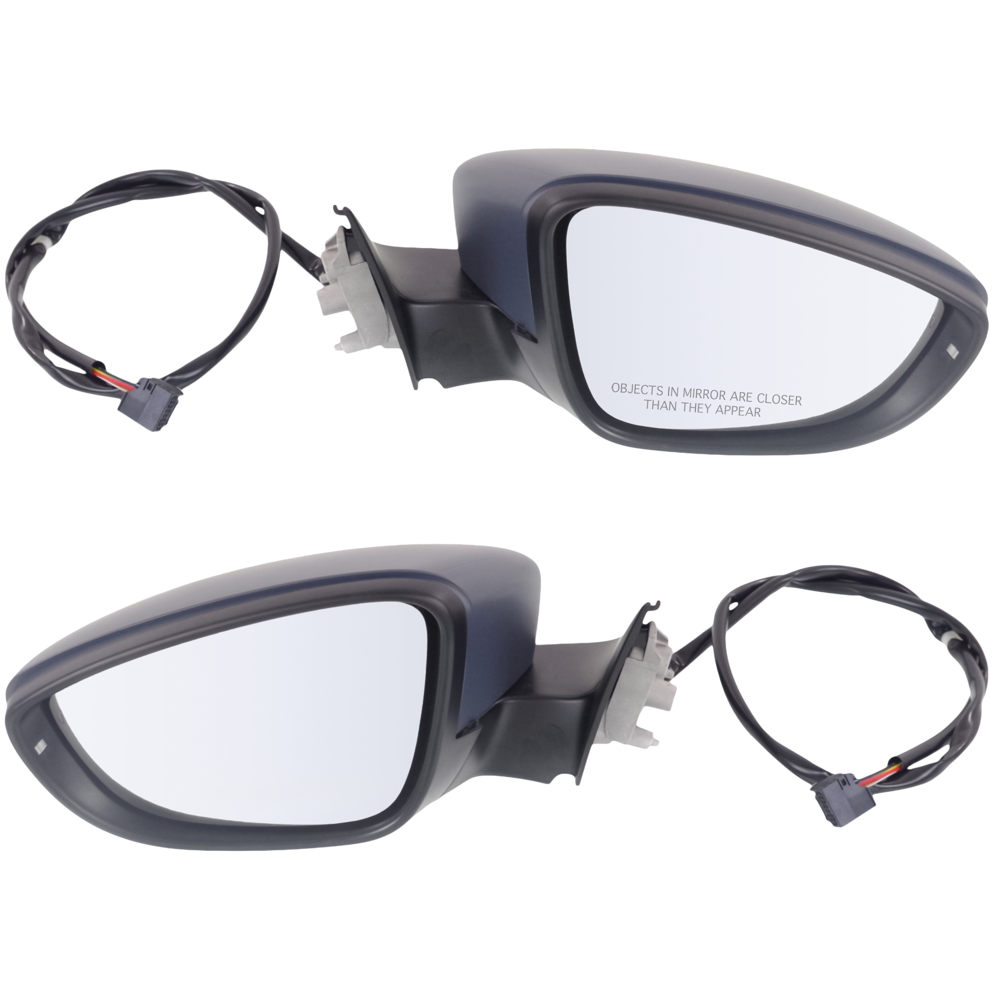 AM PASSAT 12-12 MIRROR RH AND LH Power Manual Folding Heated Paintable w Signal Light No Memory To 4-2-12 SKU SET JVW53ER S Partslink VW1320158 VW1321158 OEM 561857507M9B9 PFM 561857508M9B